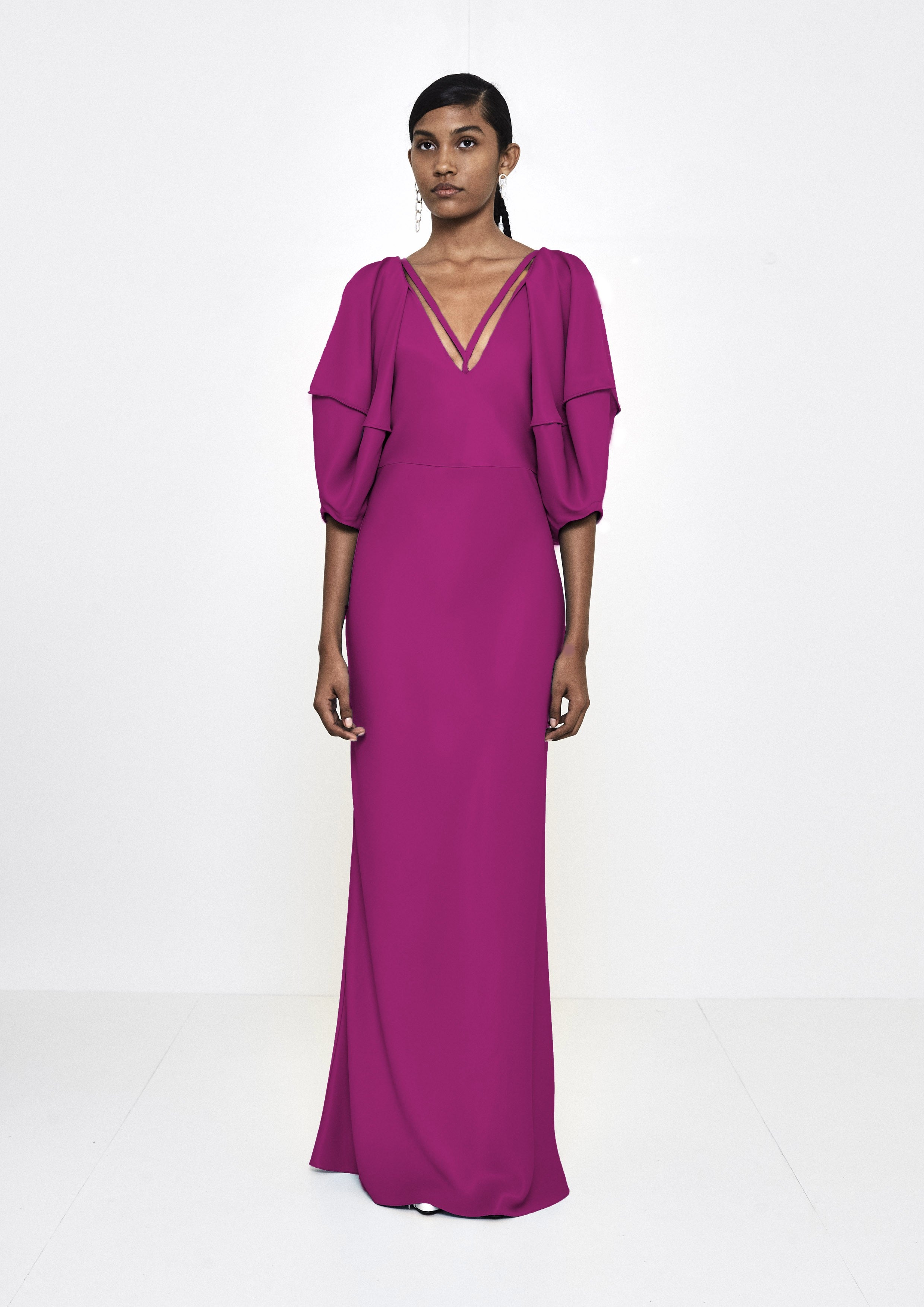 VESTIDO HENRIQUE VIII CREPE