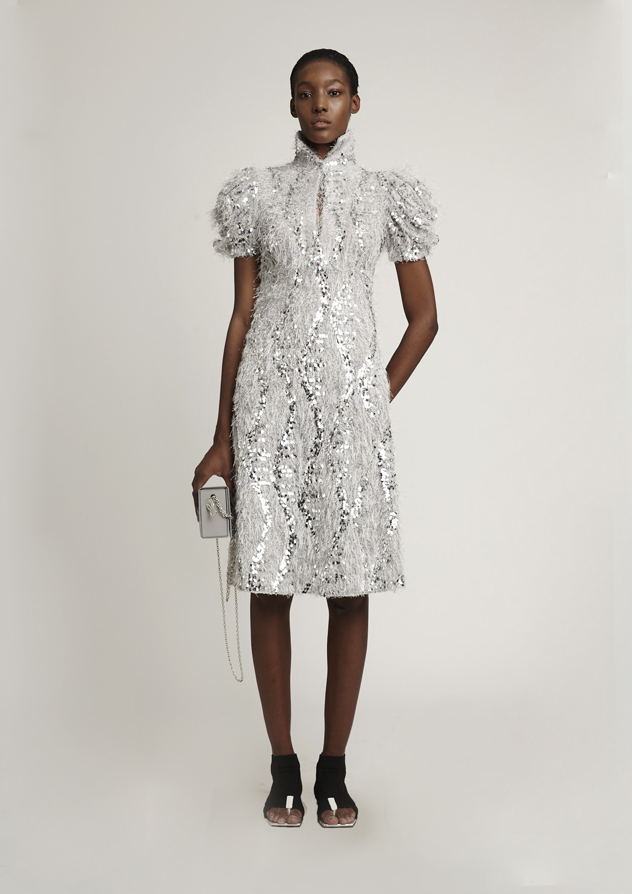 VESTIDO CAMISA DE PAETÊ ISLAND