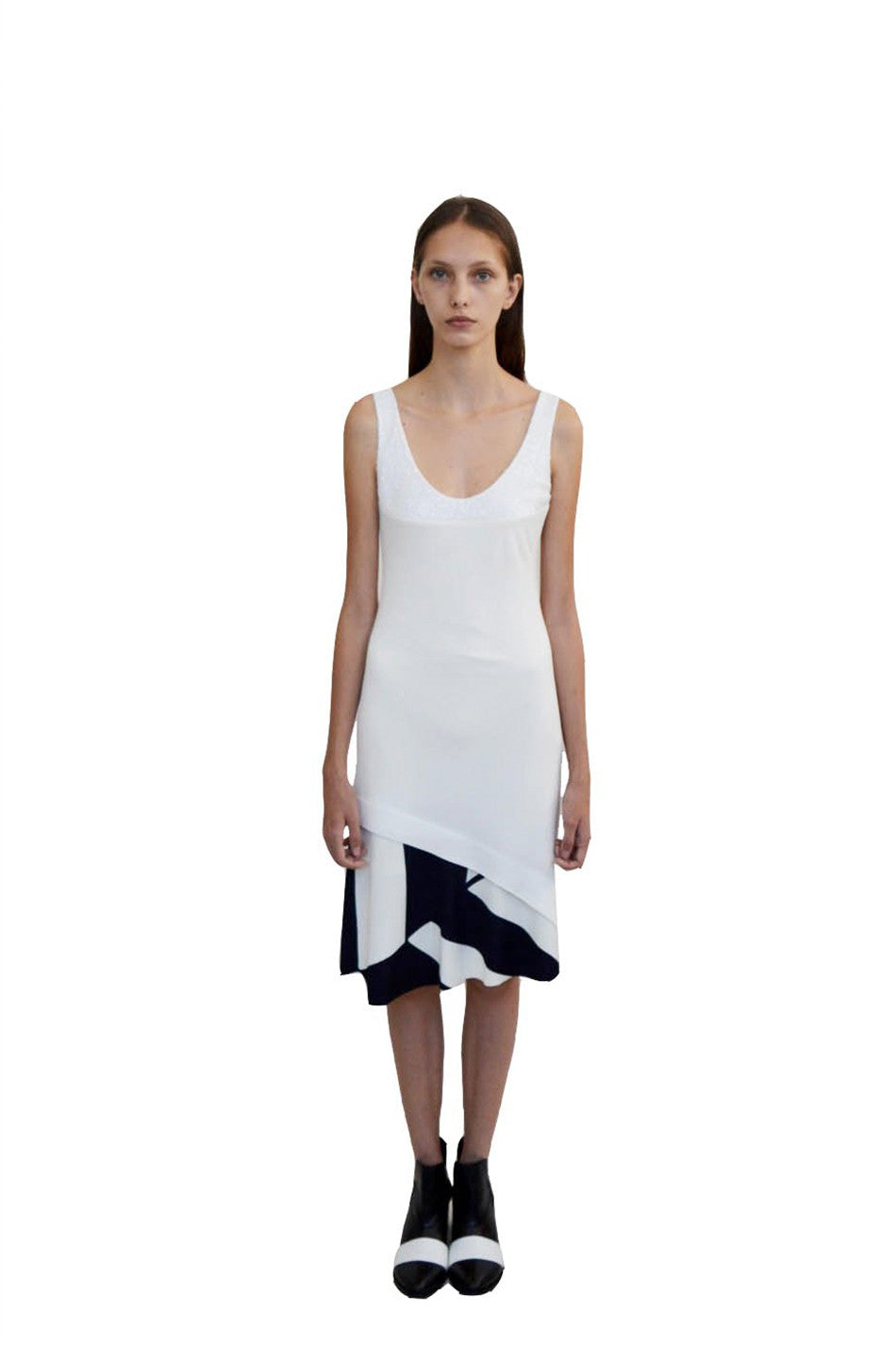 VESTIDO JERSEY COM LISTRA
