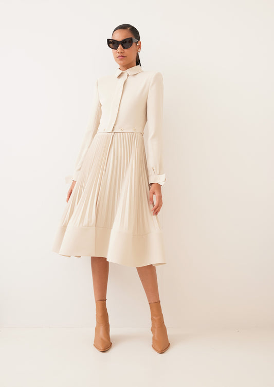 VESTIDO PLISSADO CAMISA