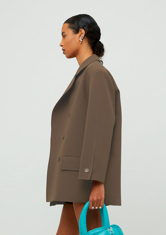BLAZER OVERSIZED DE GABARDINE I