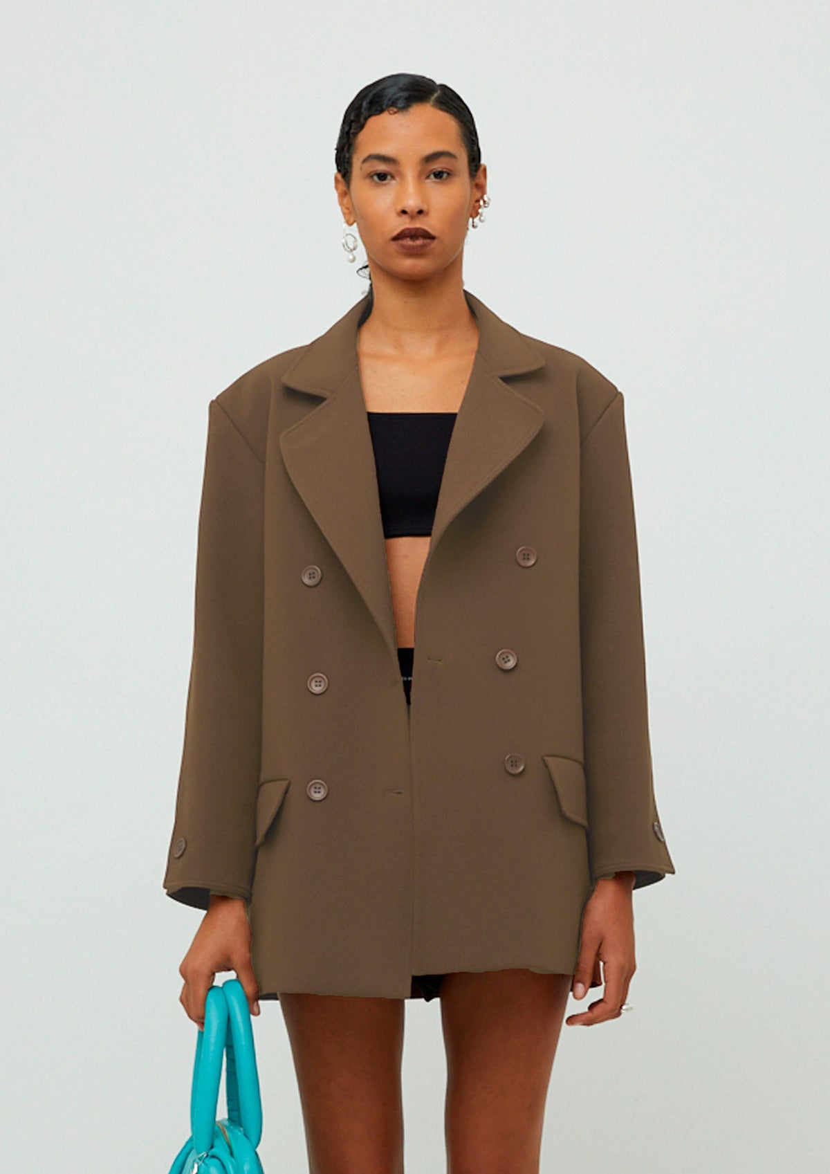 BLAZER OVERSIZED DE GABARDINE I