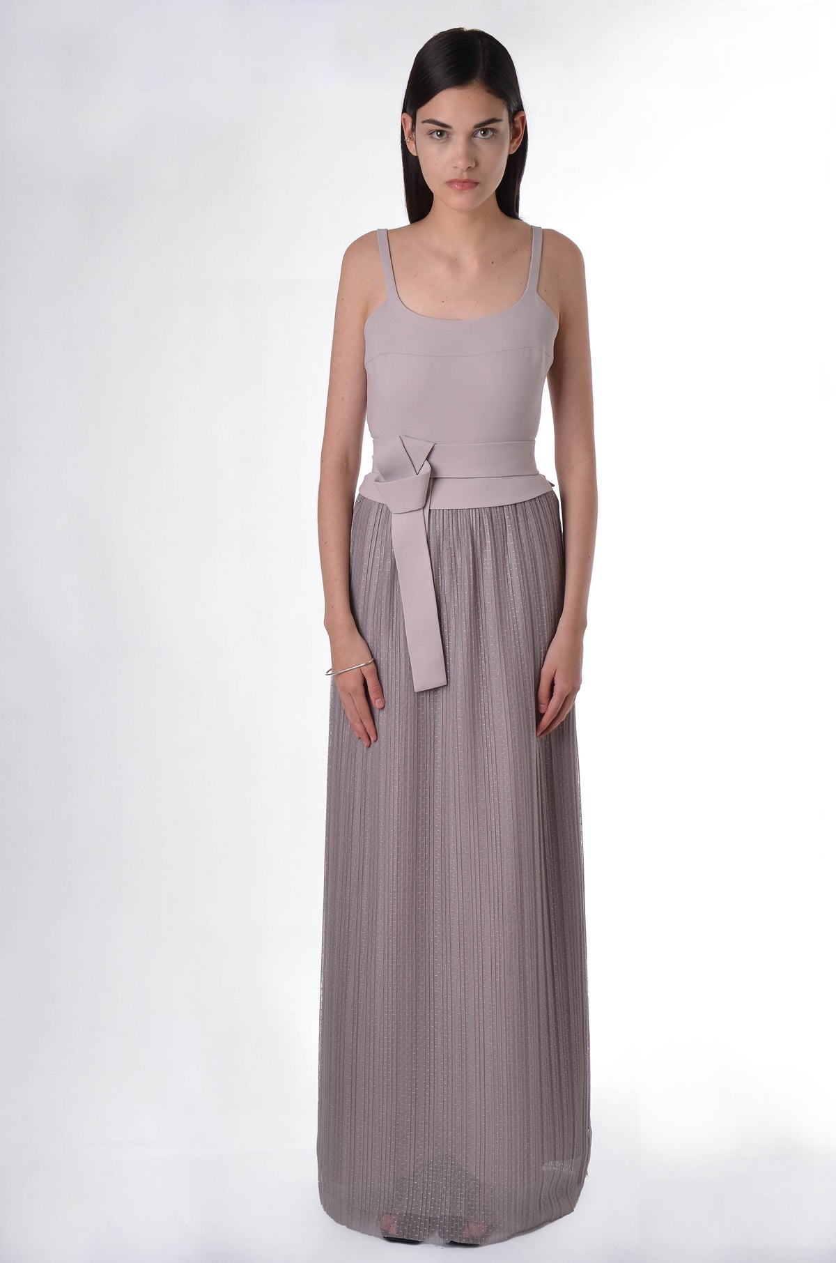 VESTIDO LONGO PLISSADO