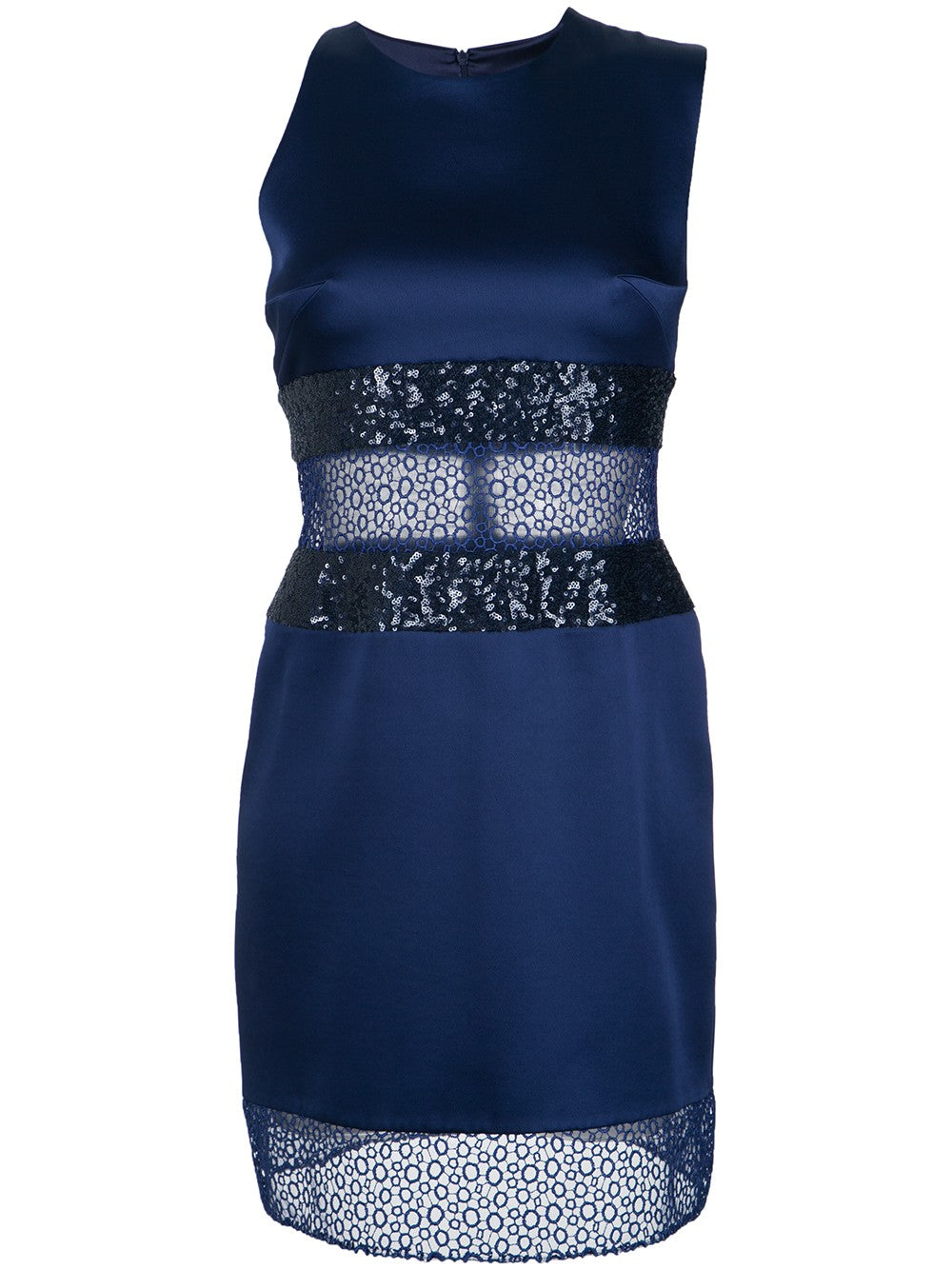 VESTIDO DE FESTA COM VAZADOS DE GUIPIR