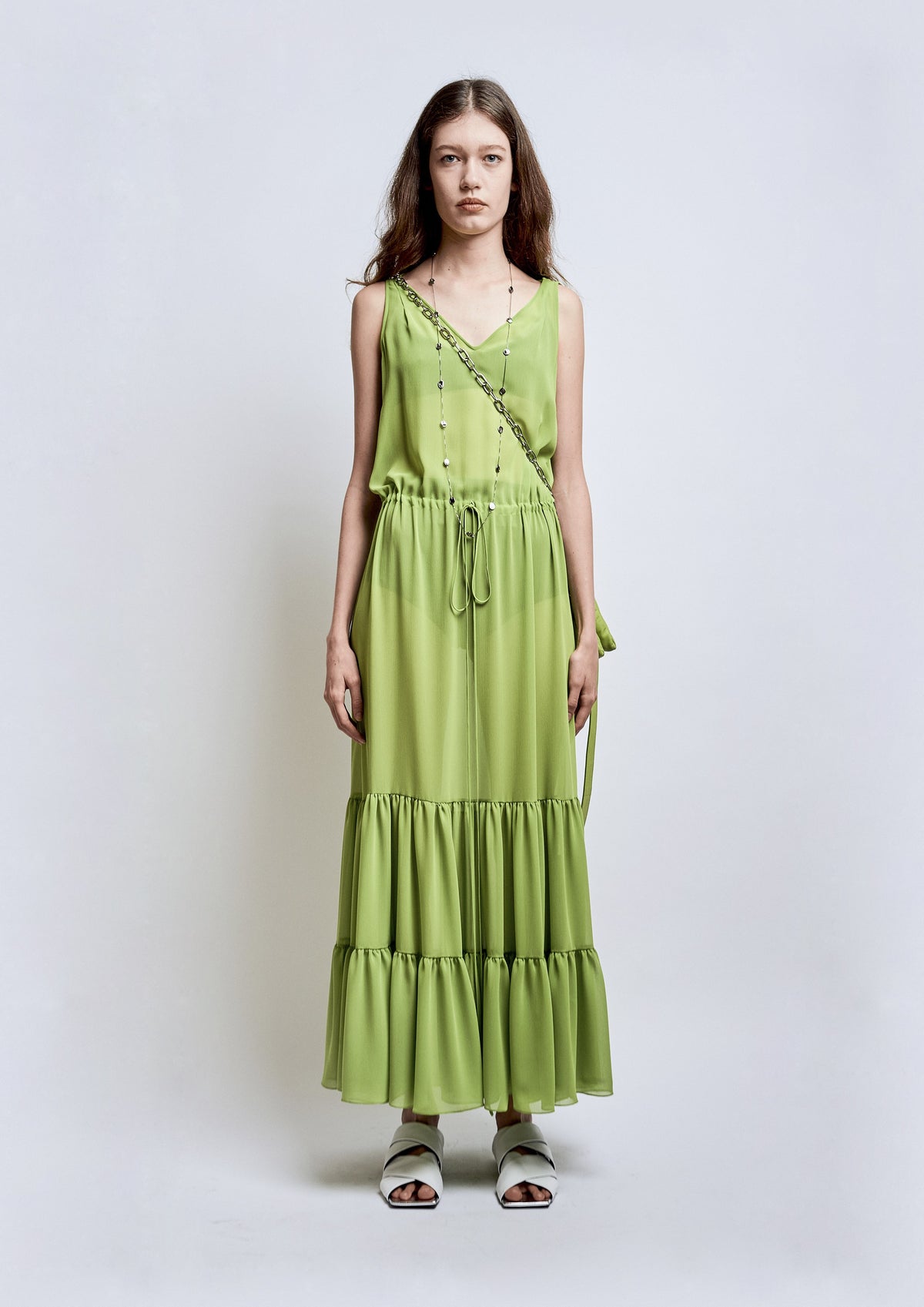 VESTIDO HIPPIE DE ALÇA CHIFFON