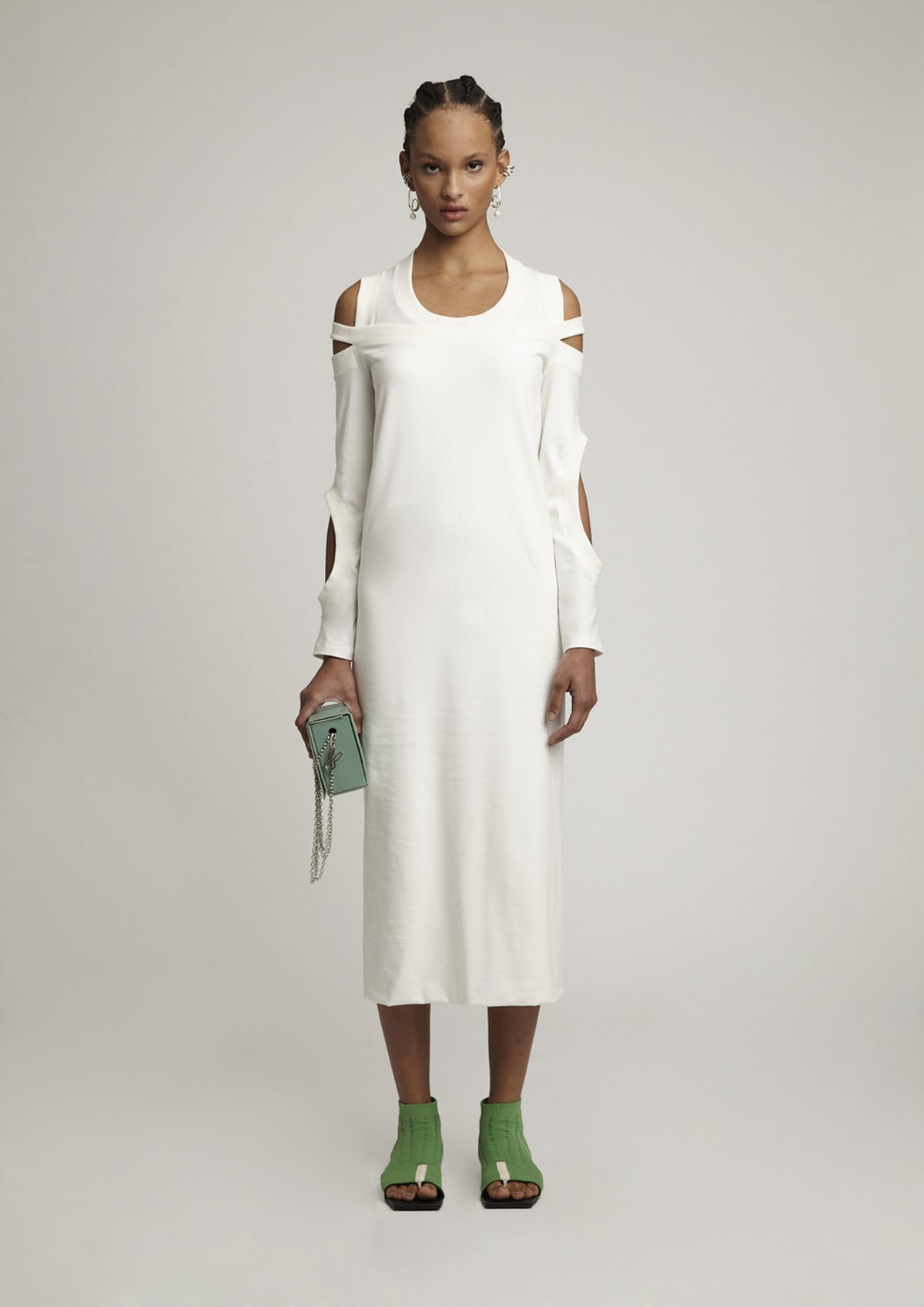 VESTIDO DUPLO MALHA COM RECORTES