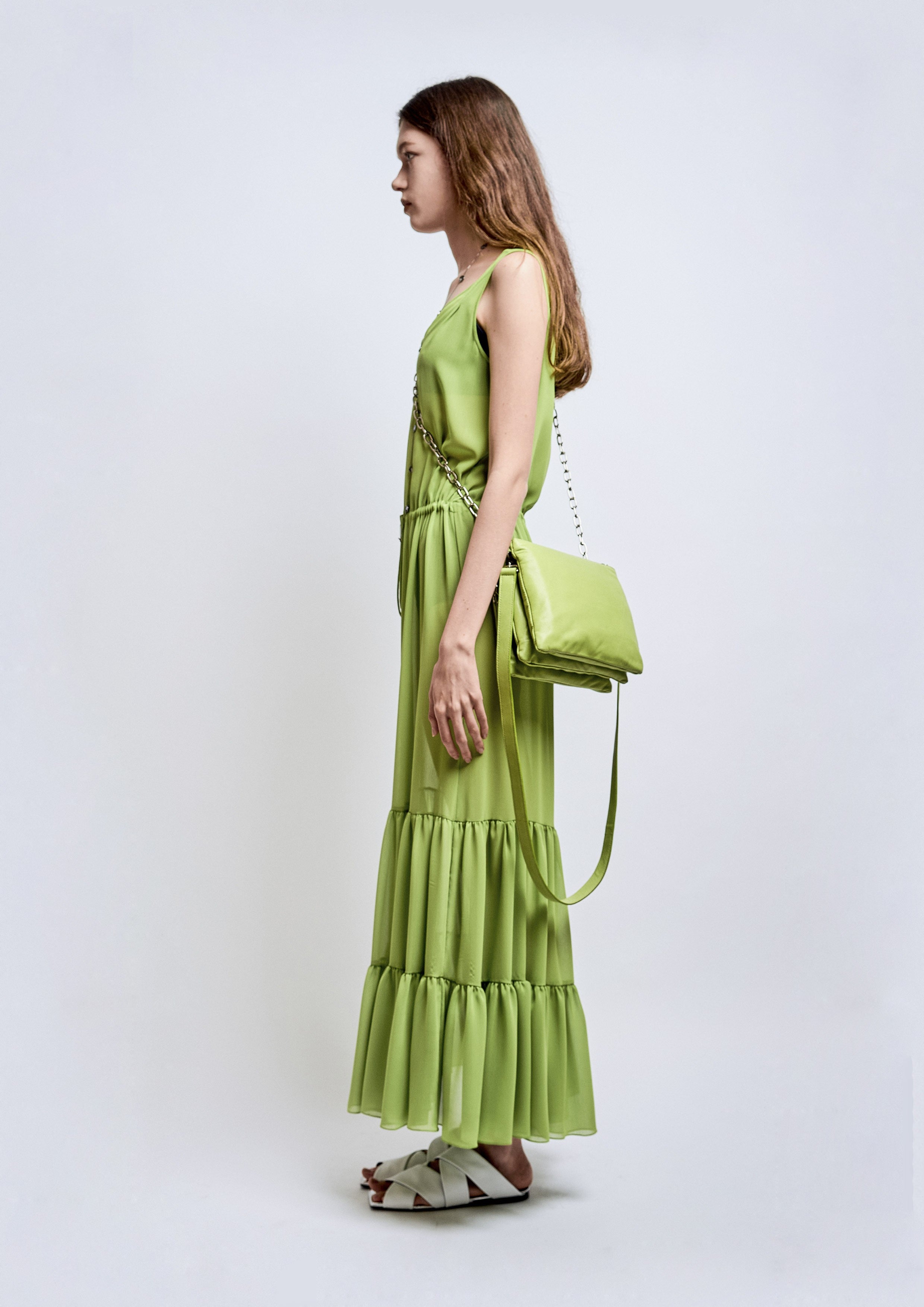 VESTIDO HIPPIE DE ALÇA CHIFFON