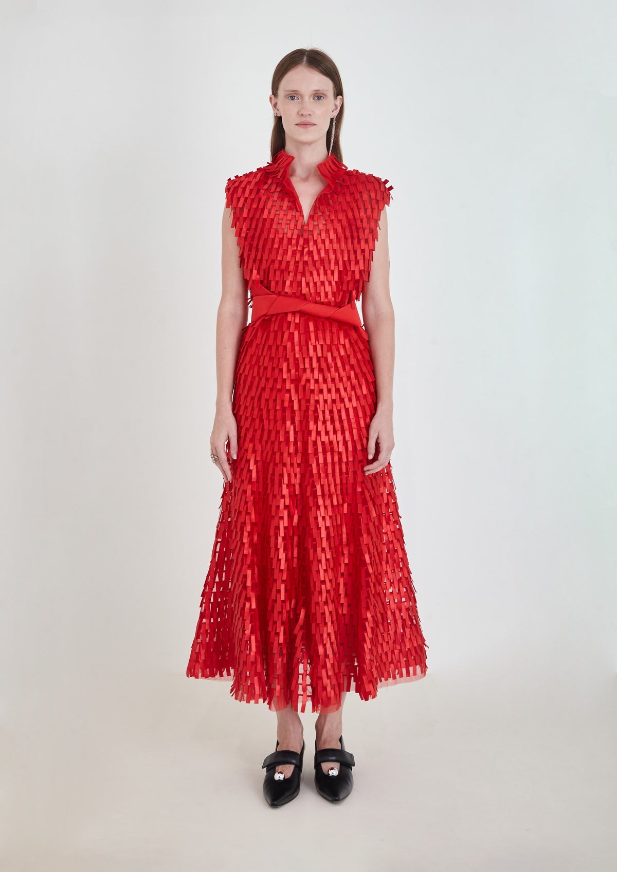 VESTIDO CURTO DE FRANJAS