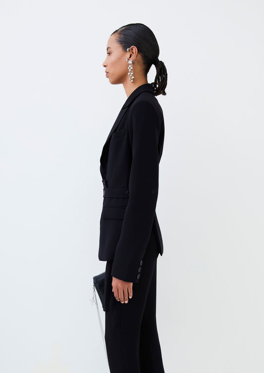 BLAZER VAZADO DE CREPE