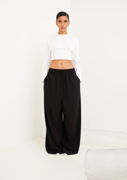CALÇA OVERSIZED COM ELÁSTICO