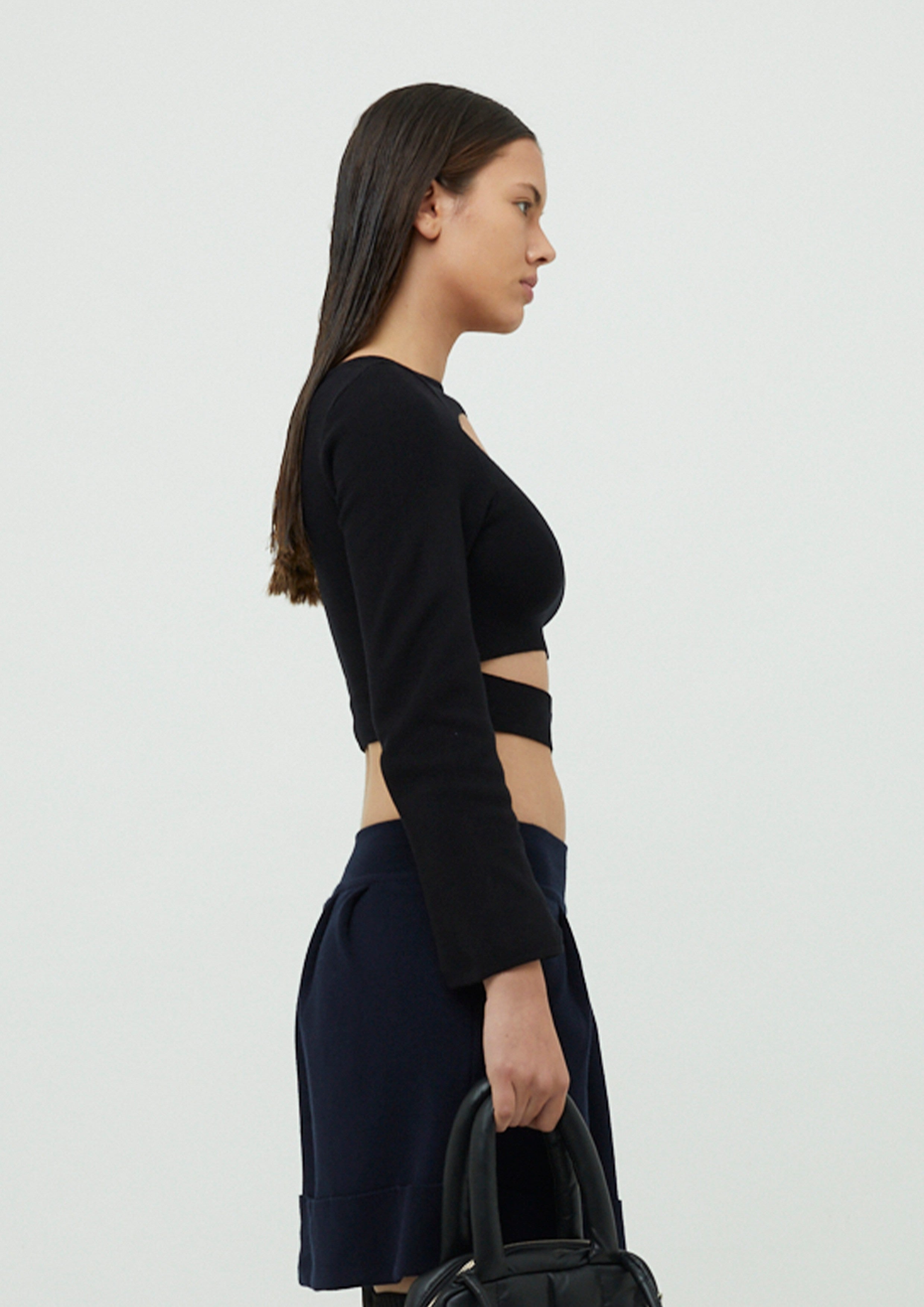 CROPPED VAZADO DE TRICOT