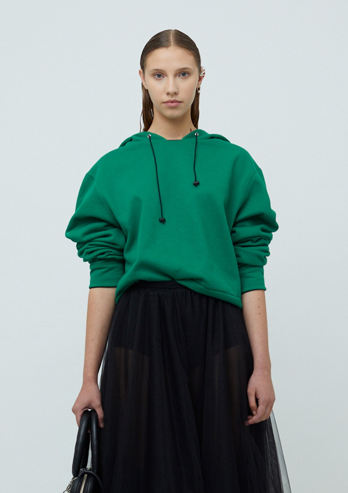 PARKA CROPPED SEM GÊNERO DE MOLETOM