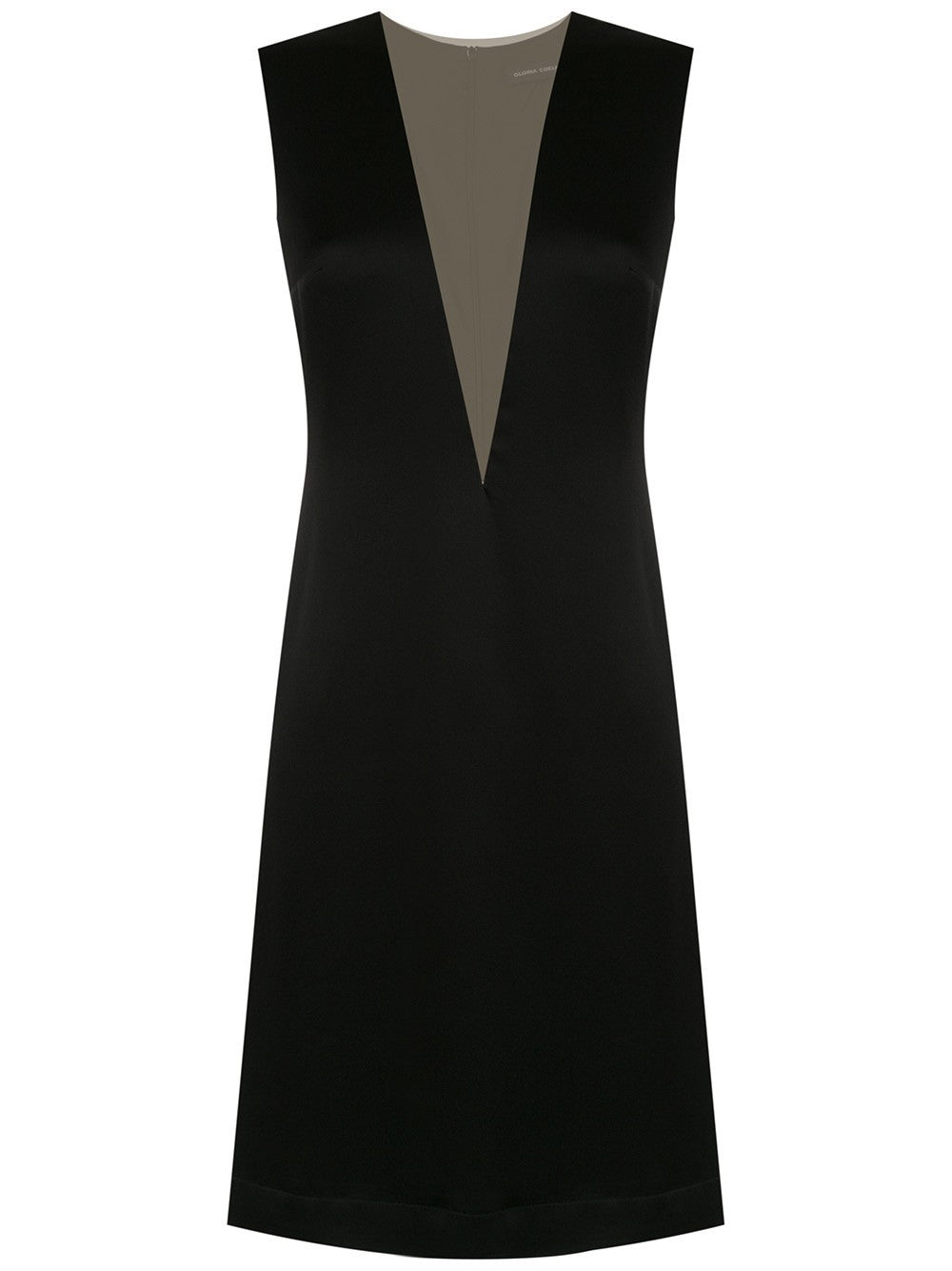 VESTIDO CREPE DECOTE V