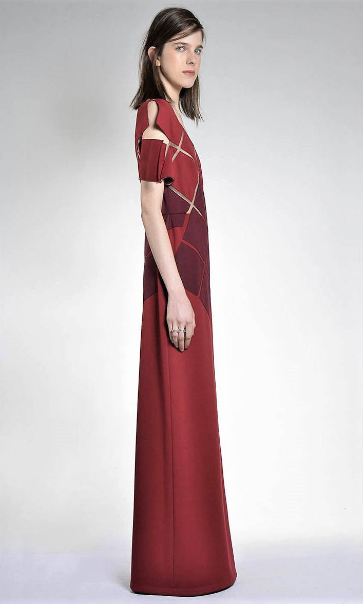 VESTIDO LONGO TARTAN