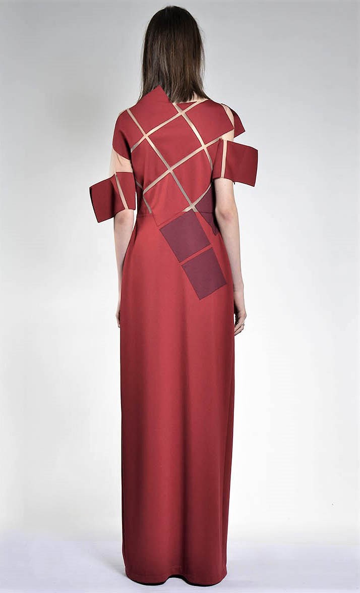 VESTIDO LONGO TARTAN
