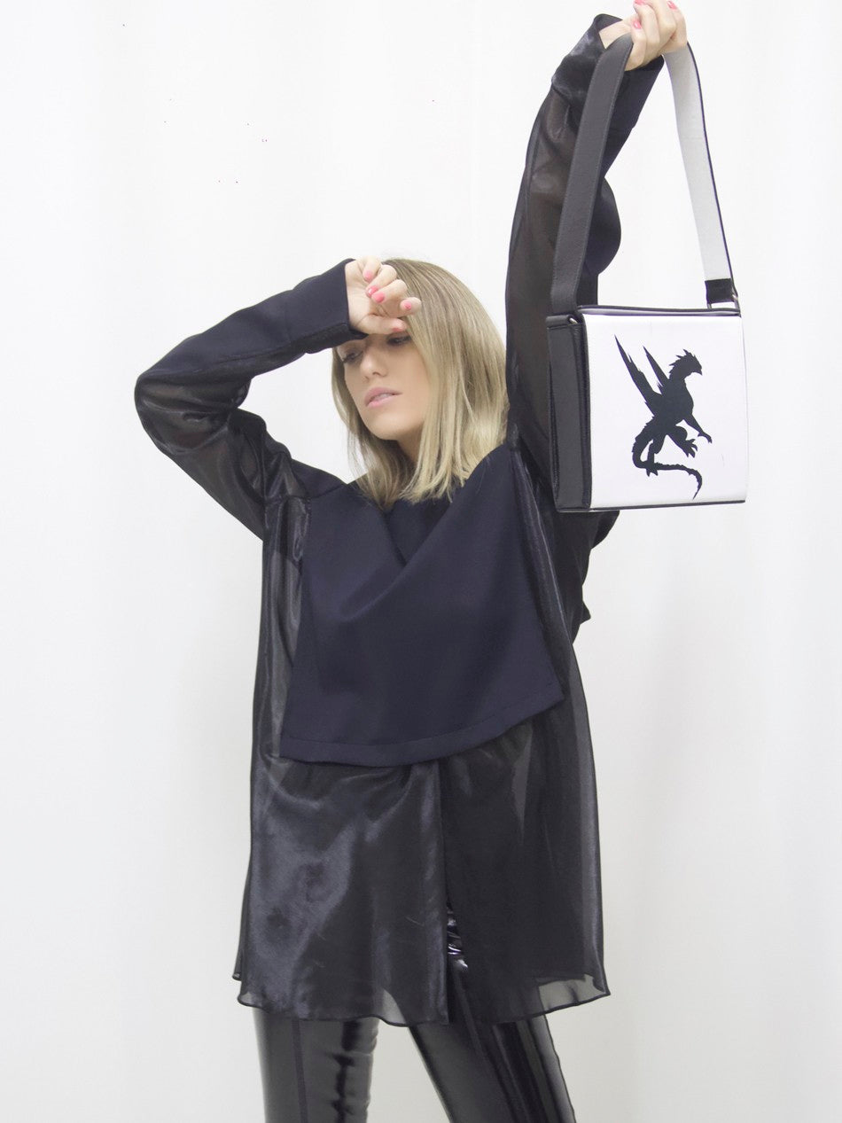 MOLETOM COM ORGANZA DE POLIAMIDA