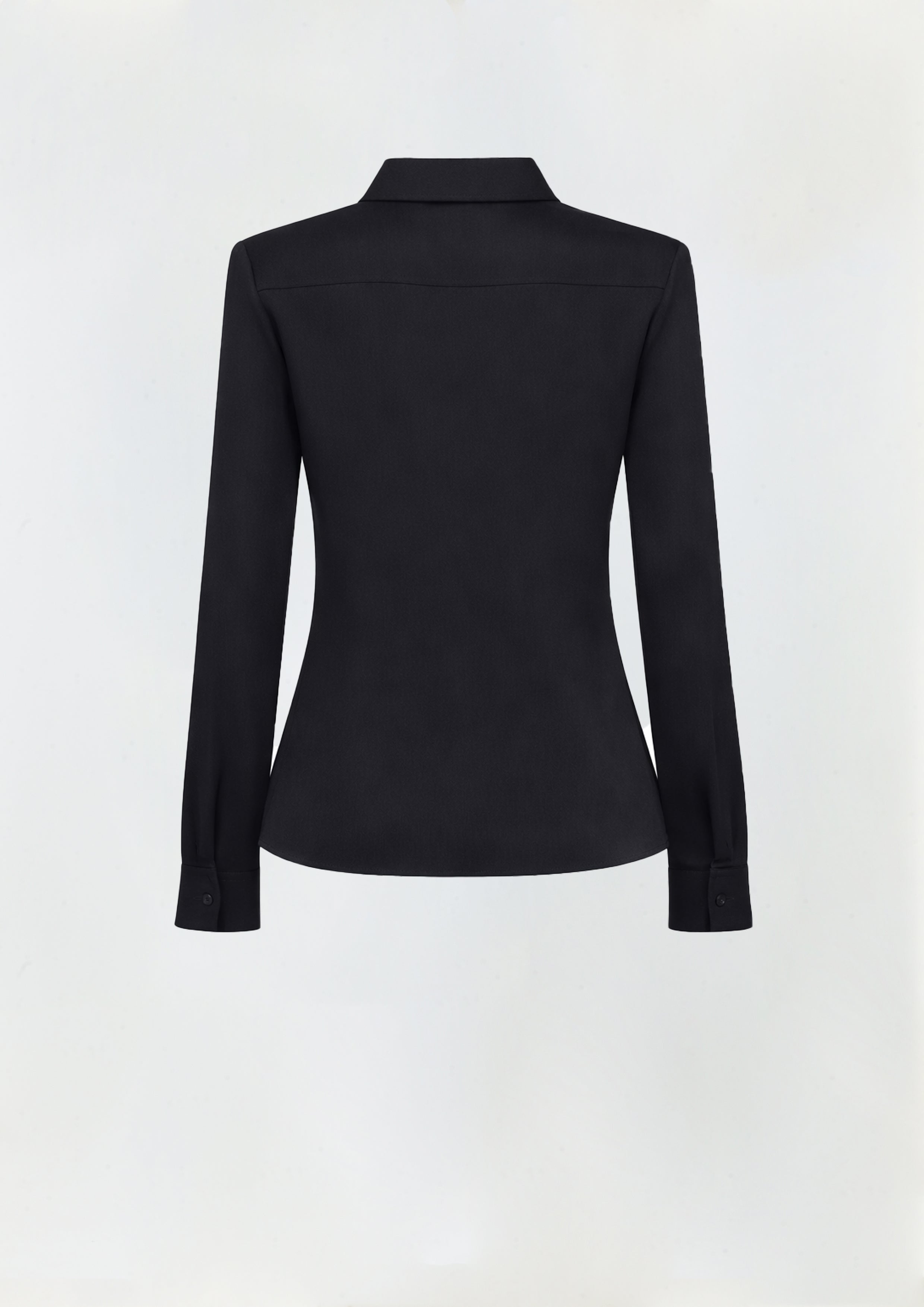 CAMISA CLÁSSICA DE CETIM DE SEDA