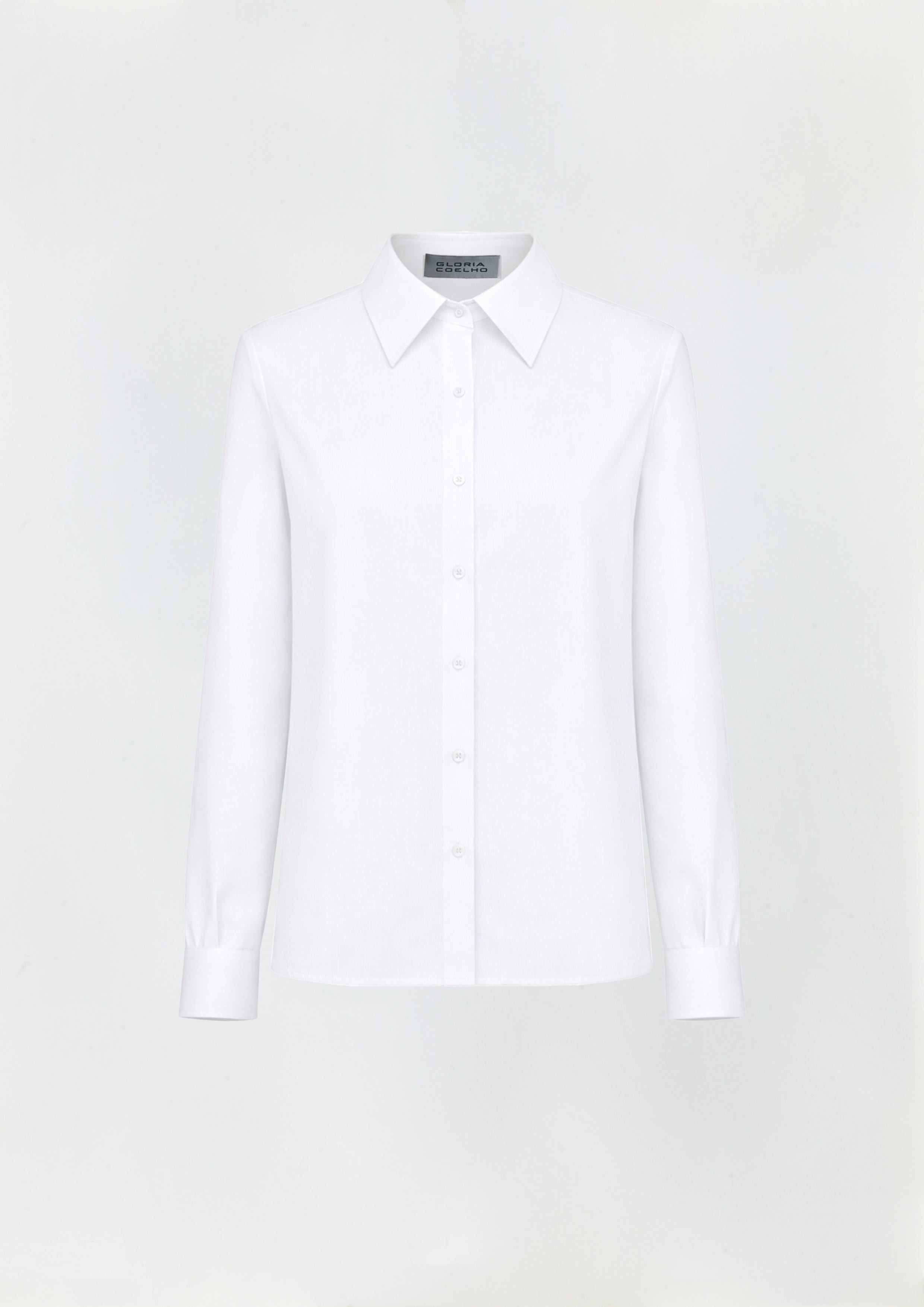 CAMISA CLÁSSICA DE CETIM DE SEDA