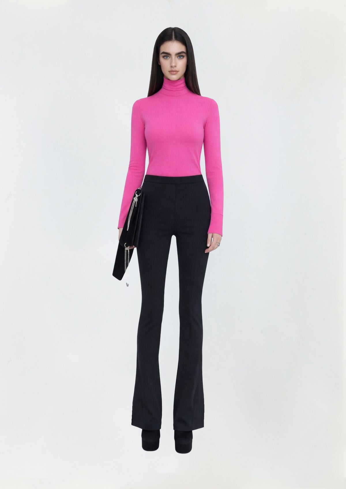 CALÇA FLARE CINTURA ALTA