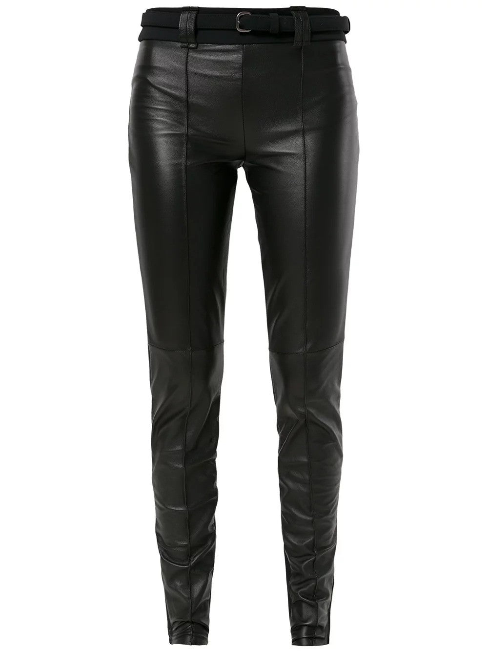 CALÇA LEGGING COM CINTO COURO E TK