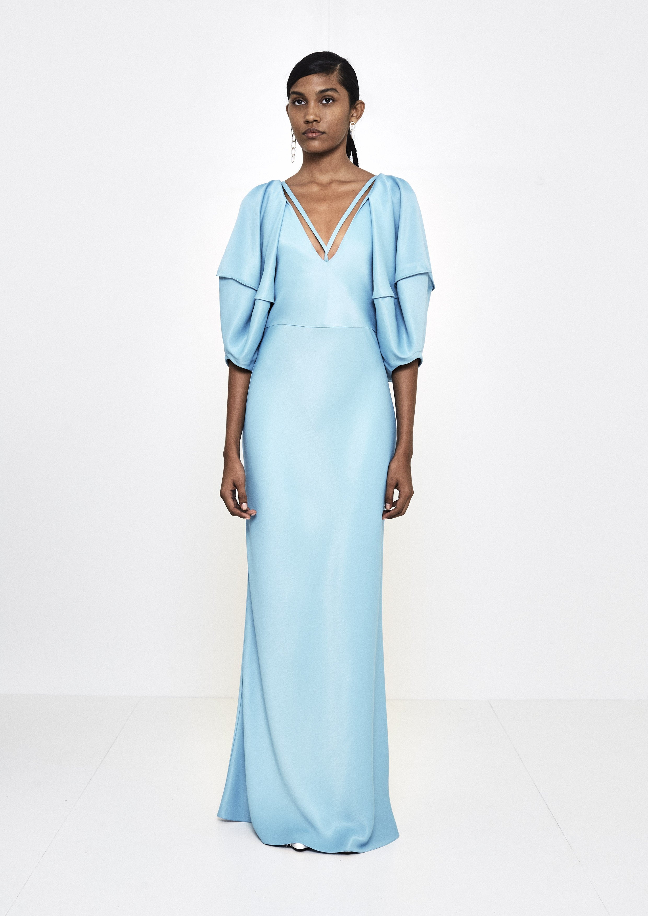 VESTIDO HENRIQUE VIII CREPE