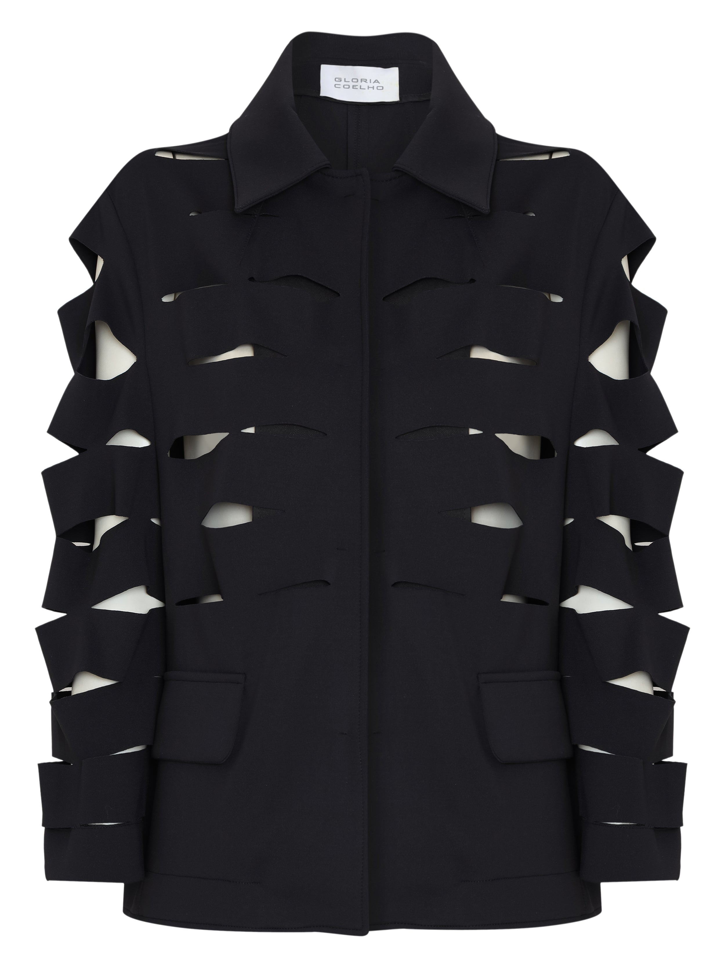 BLAZER POLO VAZADO DE JERSEY