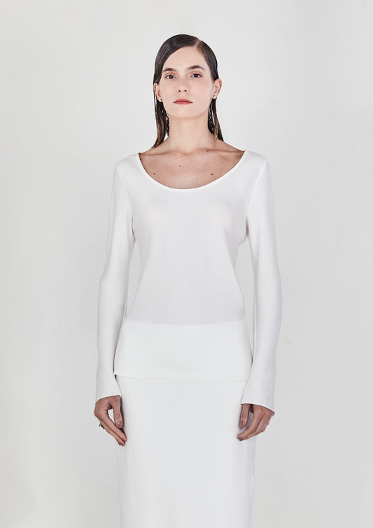 BLUSA DECOTE CORSELET DE CREPE