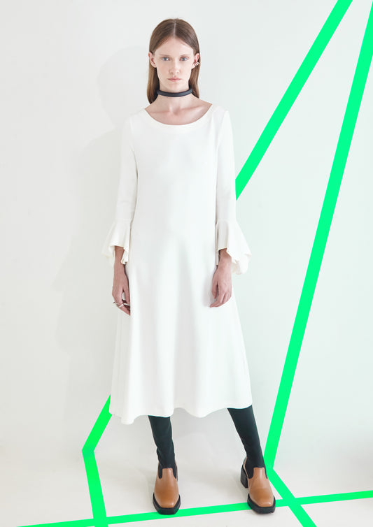 VESTIDO DE MANGA ANOS 70