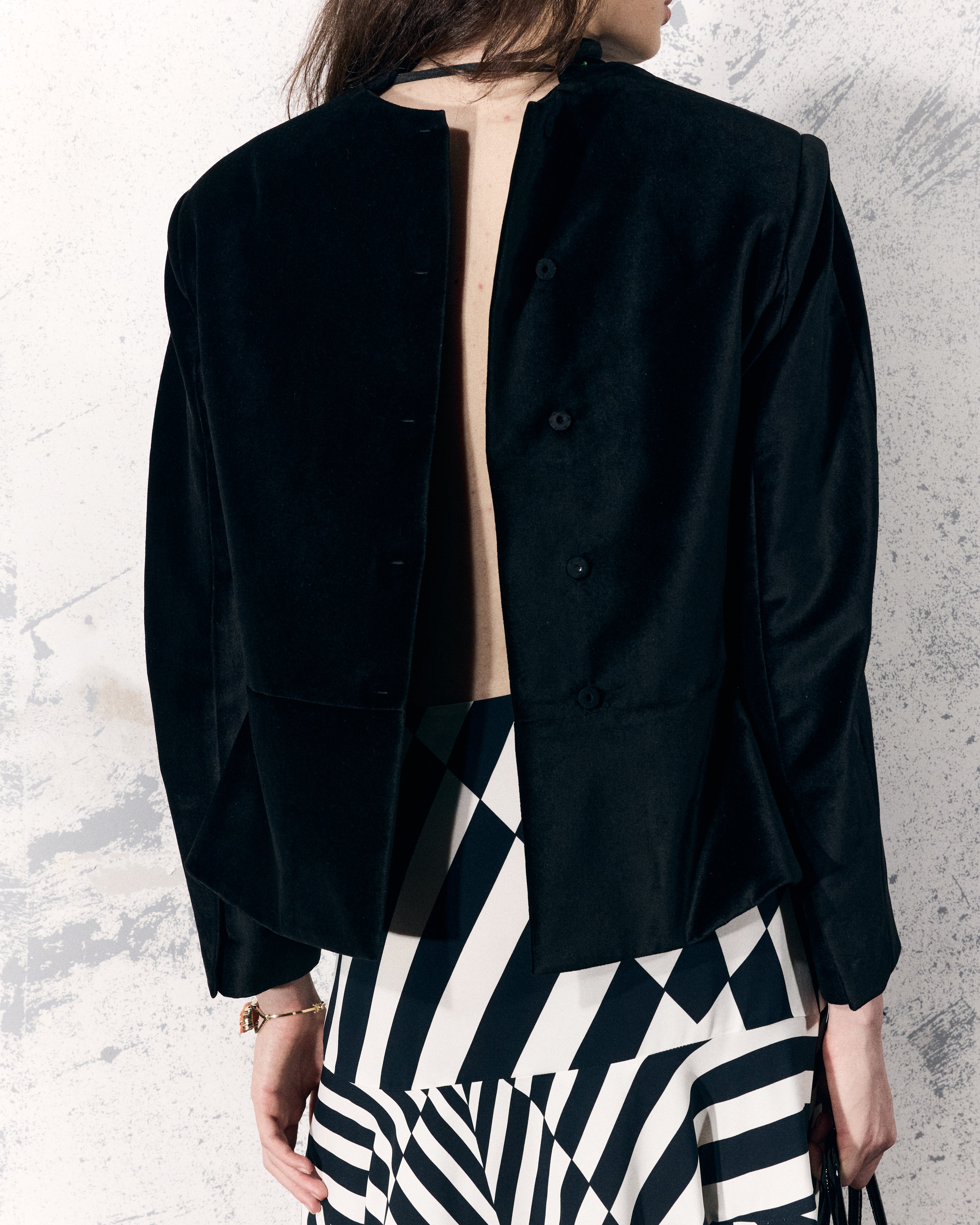 BLAZER VELUDO COM BASQUE