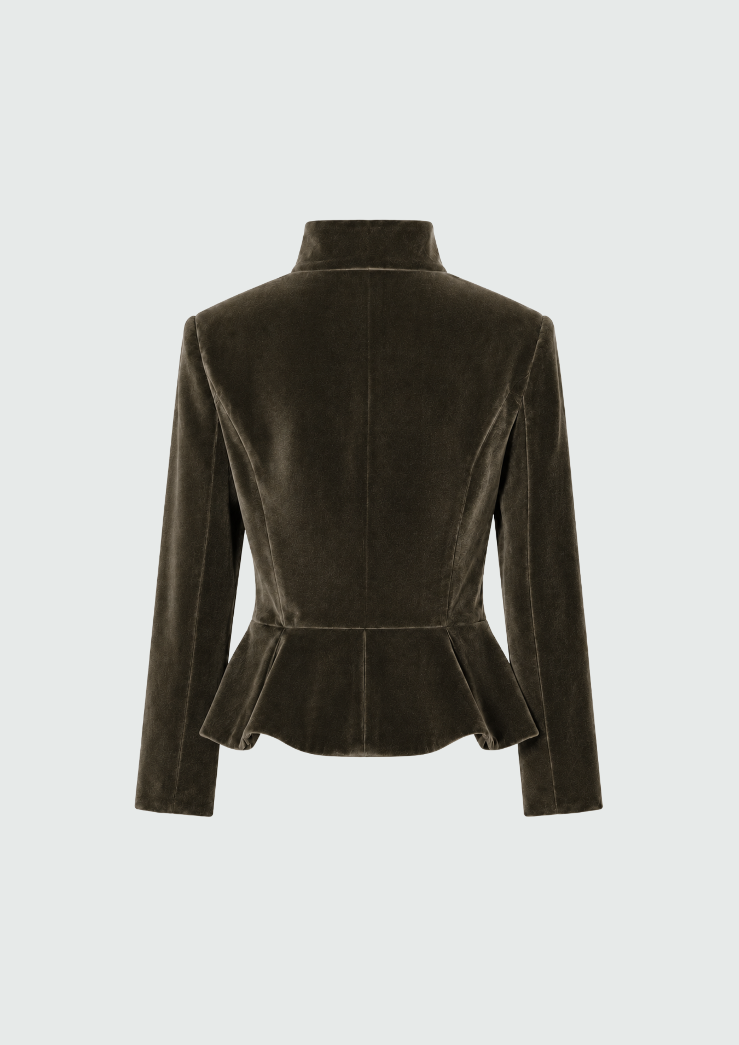 BLAZER VELUDO COM BASQUE
