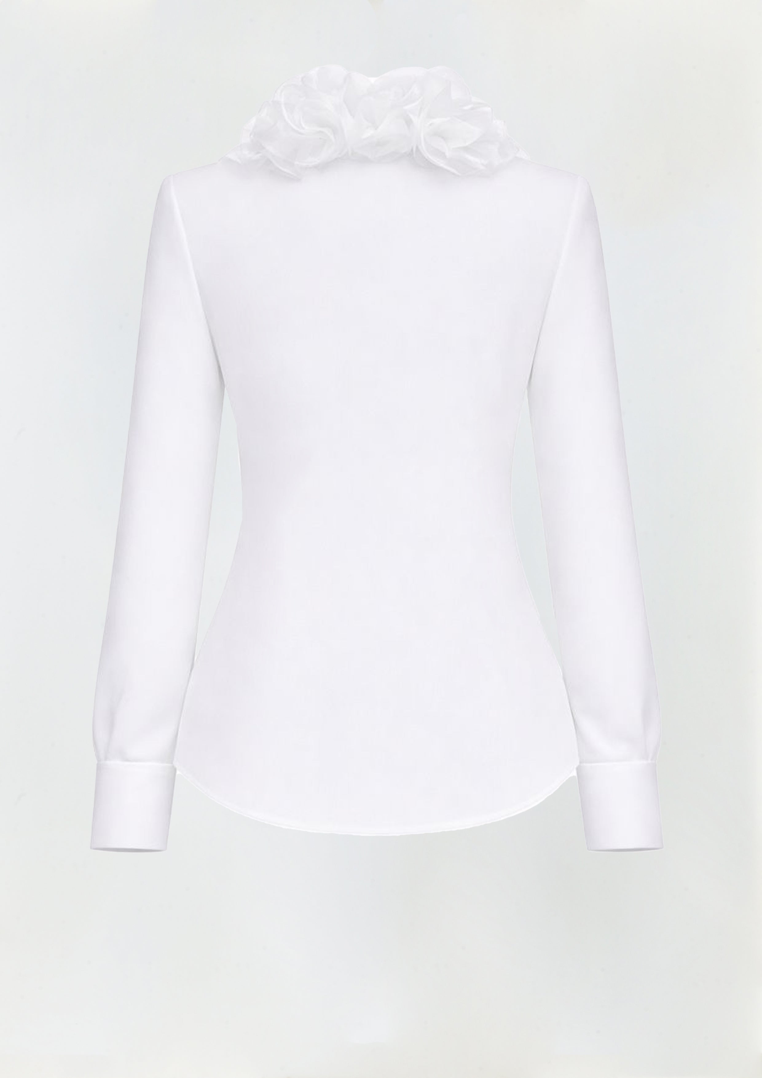 CAMISA COM GOLA ROSAS 3D