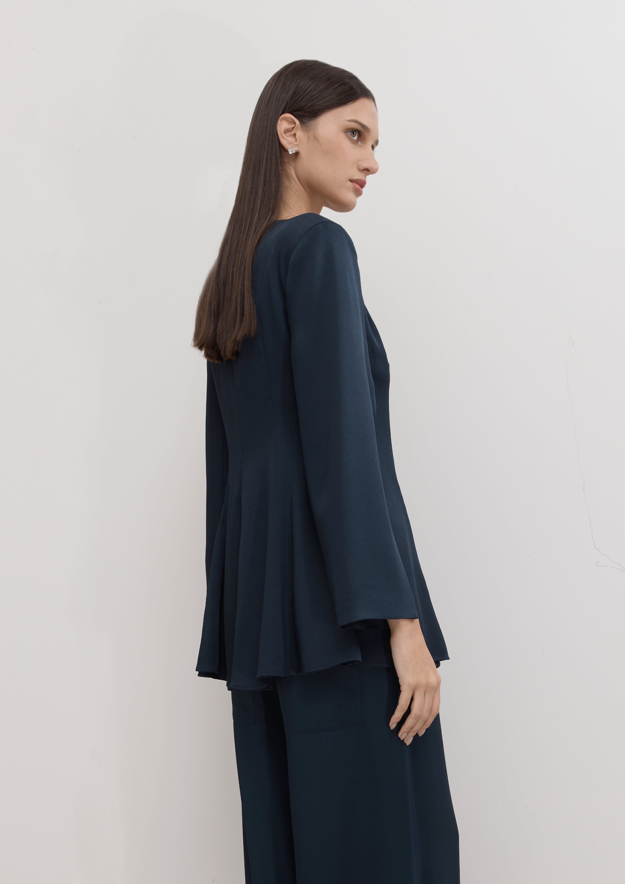 BLUSA TÚNICA COM ZÍPER