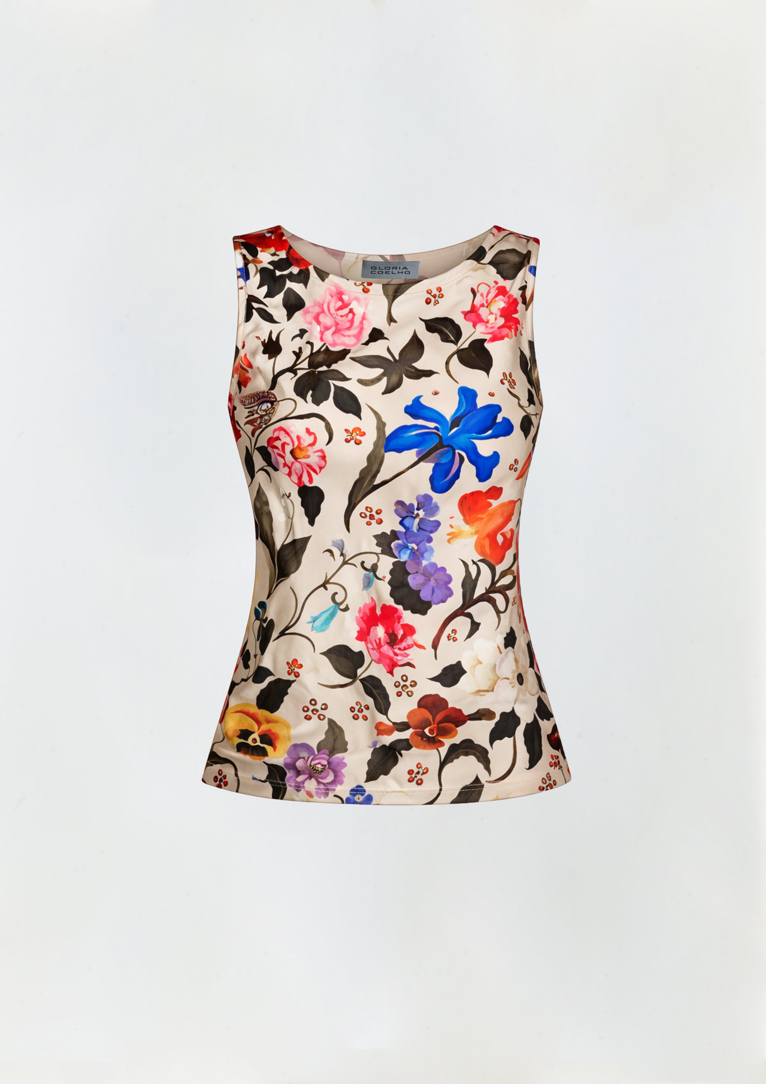 BLUSA NO VIÉS FLOR ELISABETANA