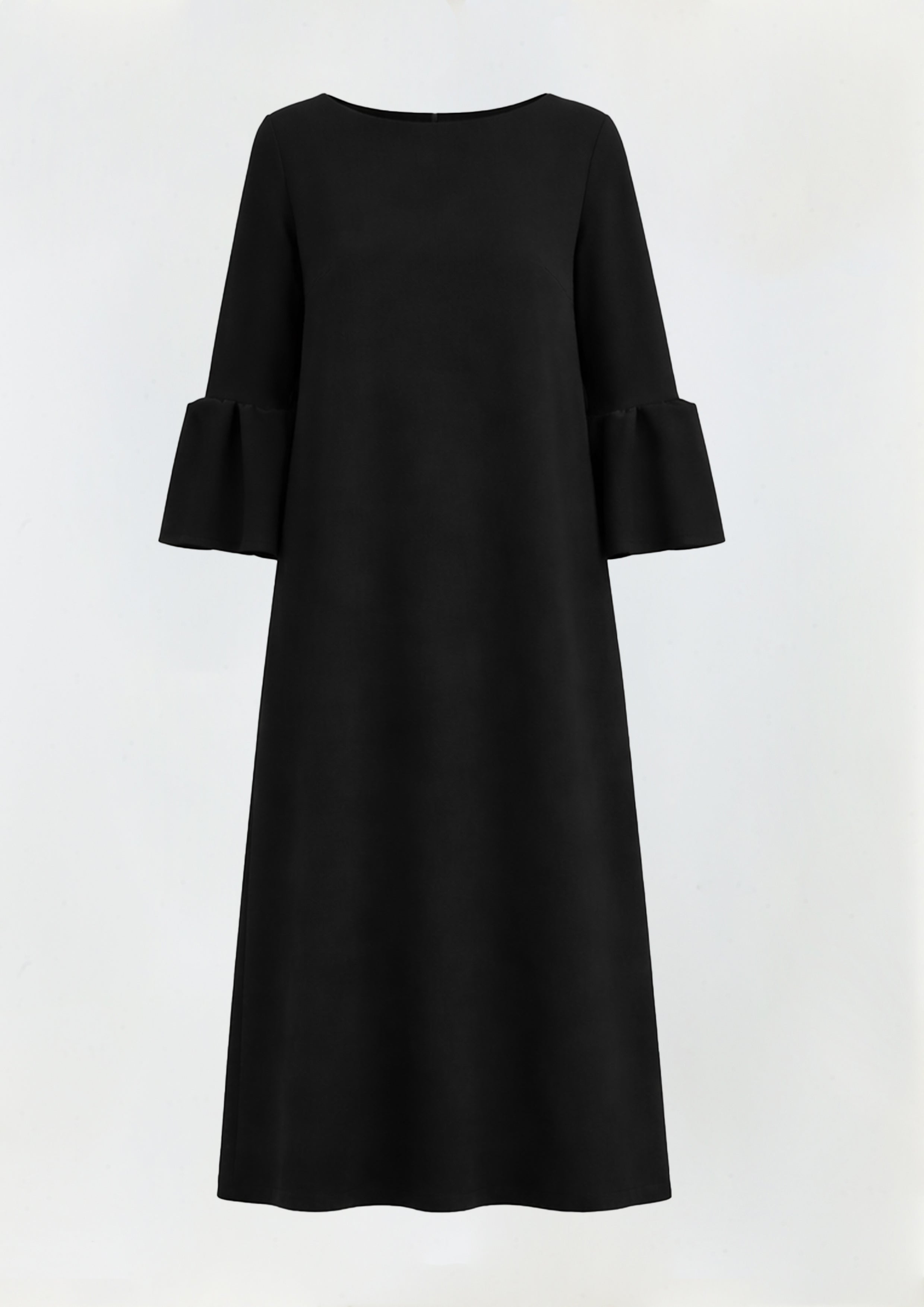 VESTIDO DETALHE NAS MANGAS