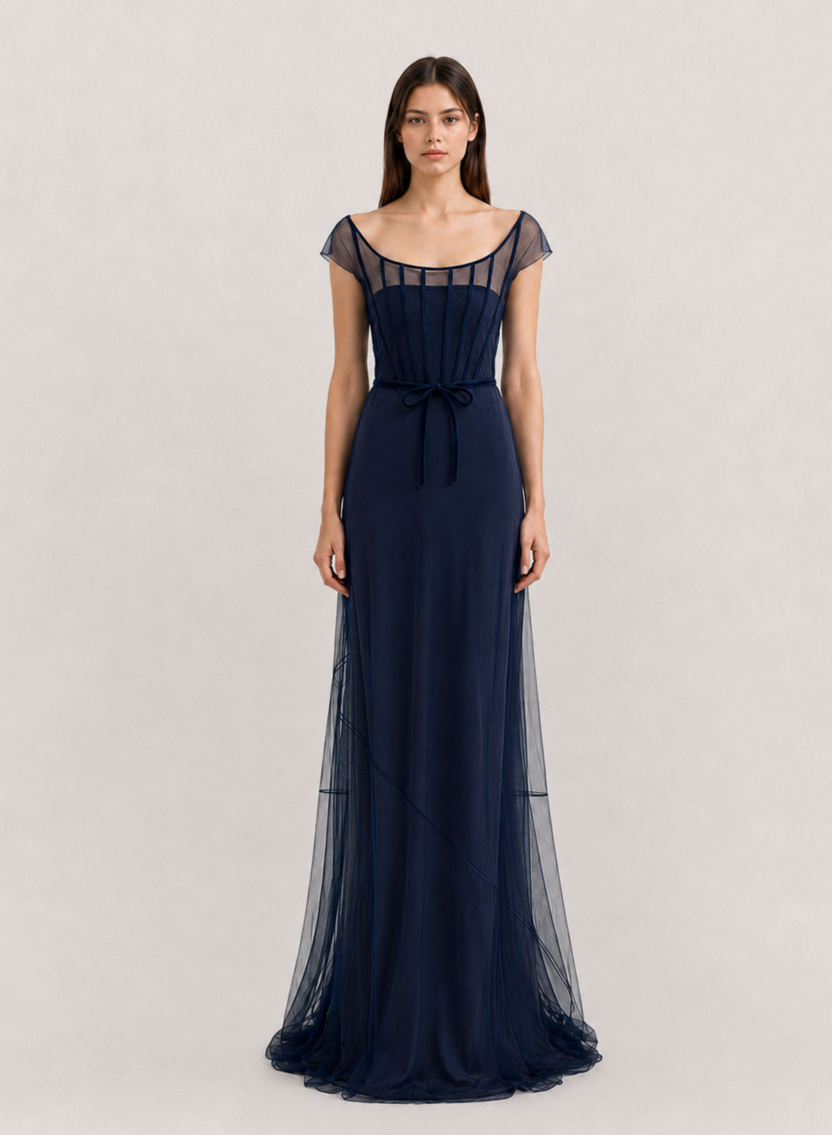 VESTIDO CORSELET DE TULE