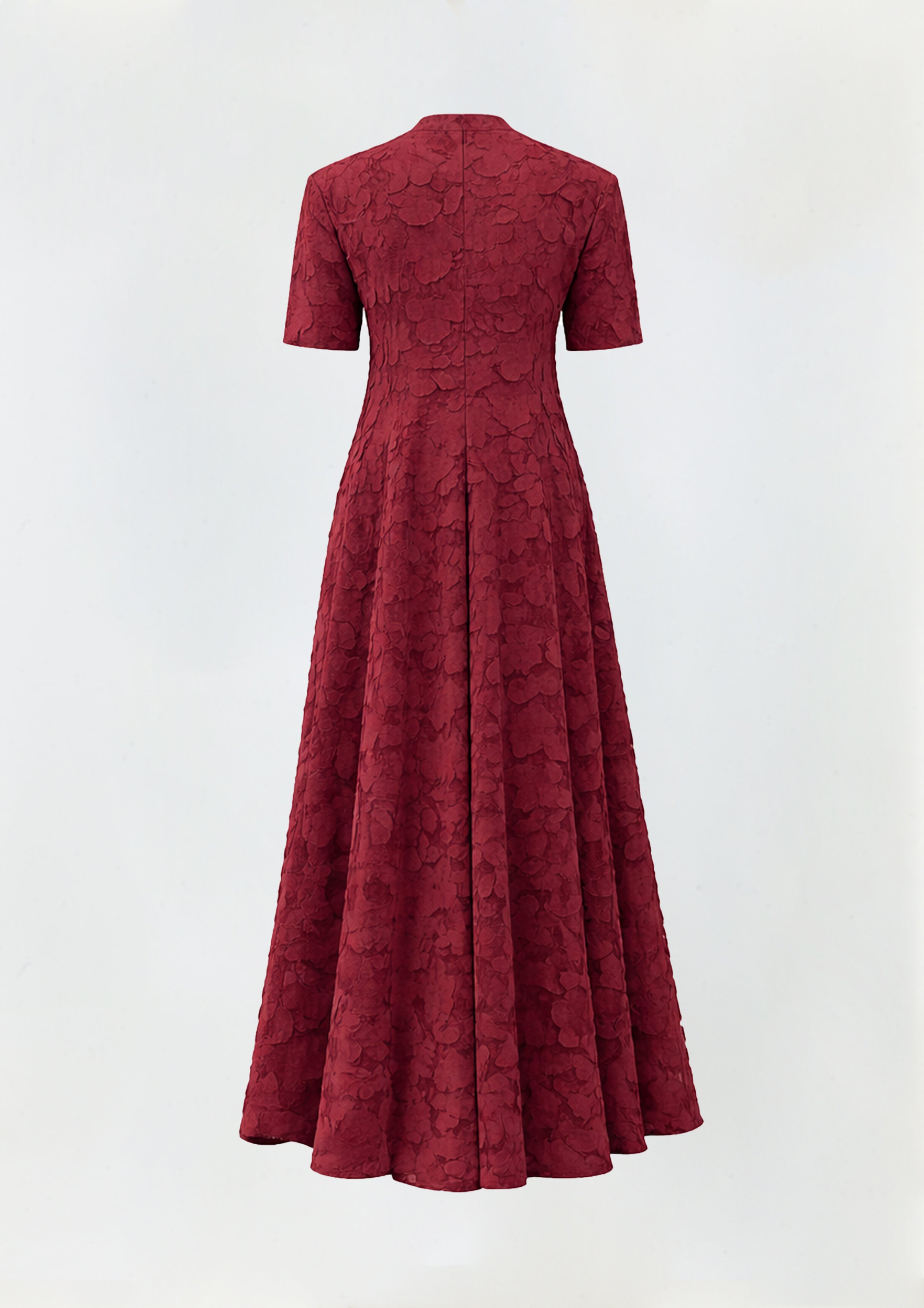 VESTIDO LINHA A COM MANGA CURTA