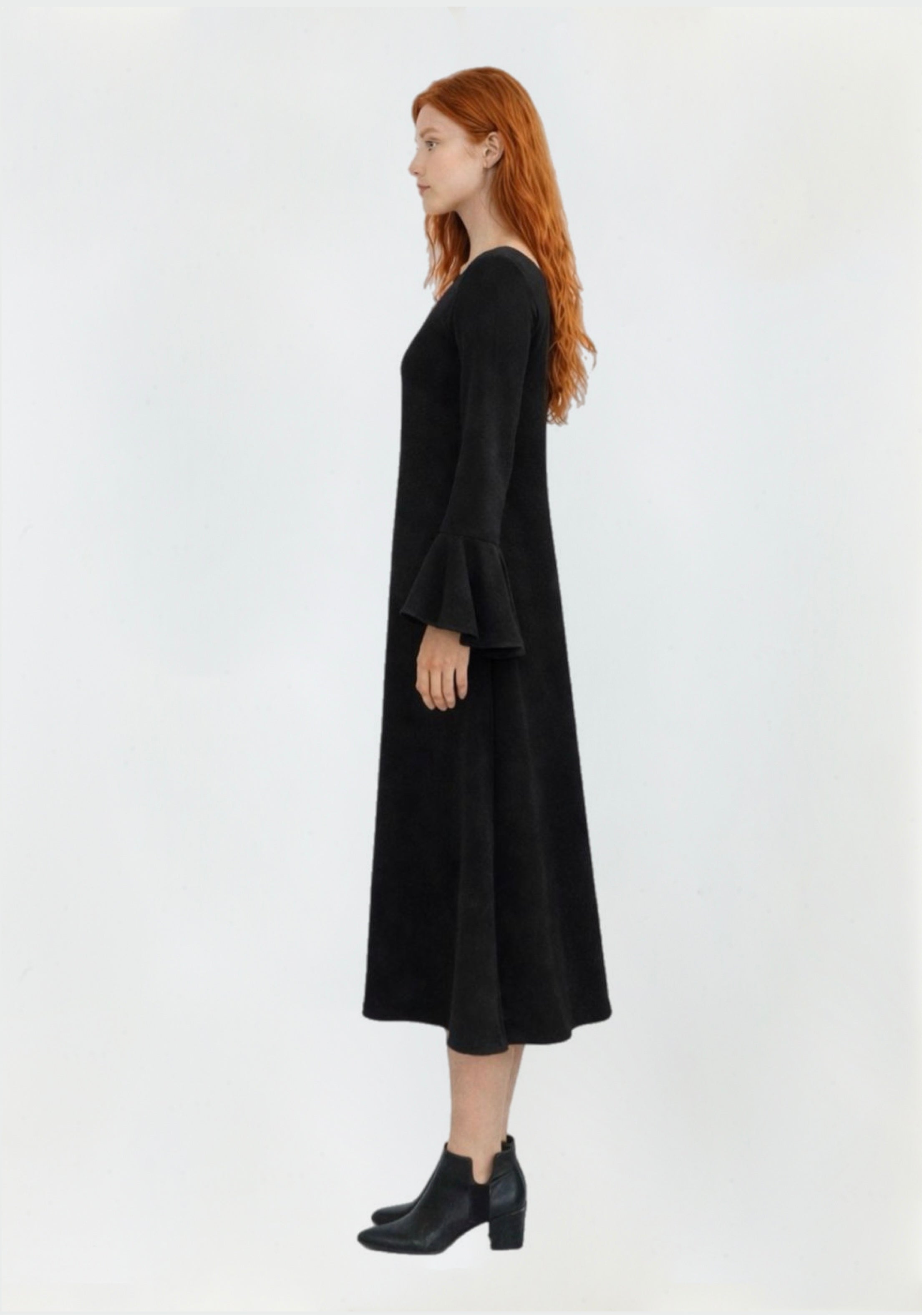 VESTIDO DE MANGA ANOS 70