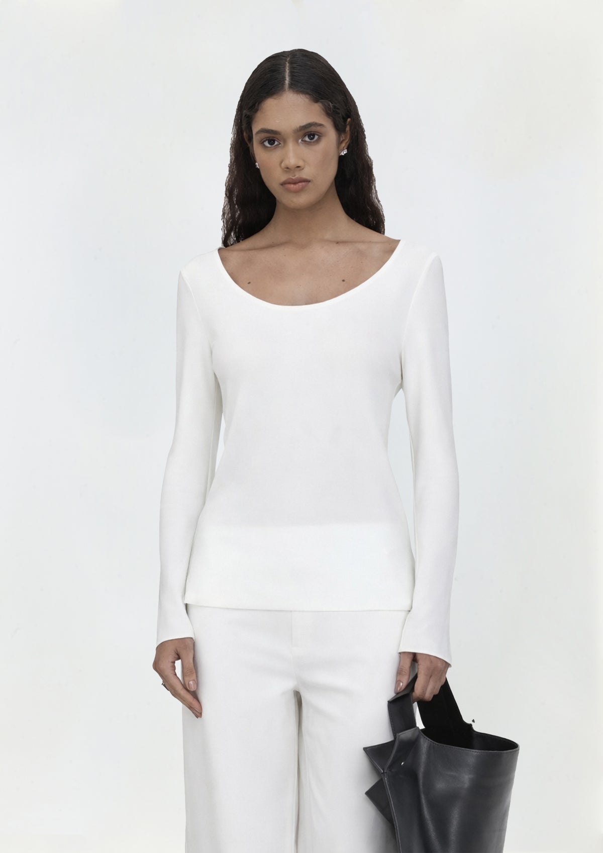 BLUSA DECOTE CORSELET DE CREPE