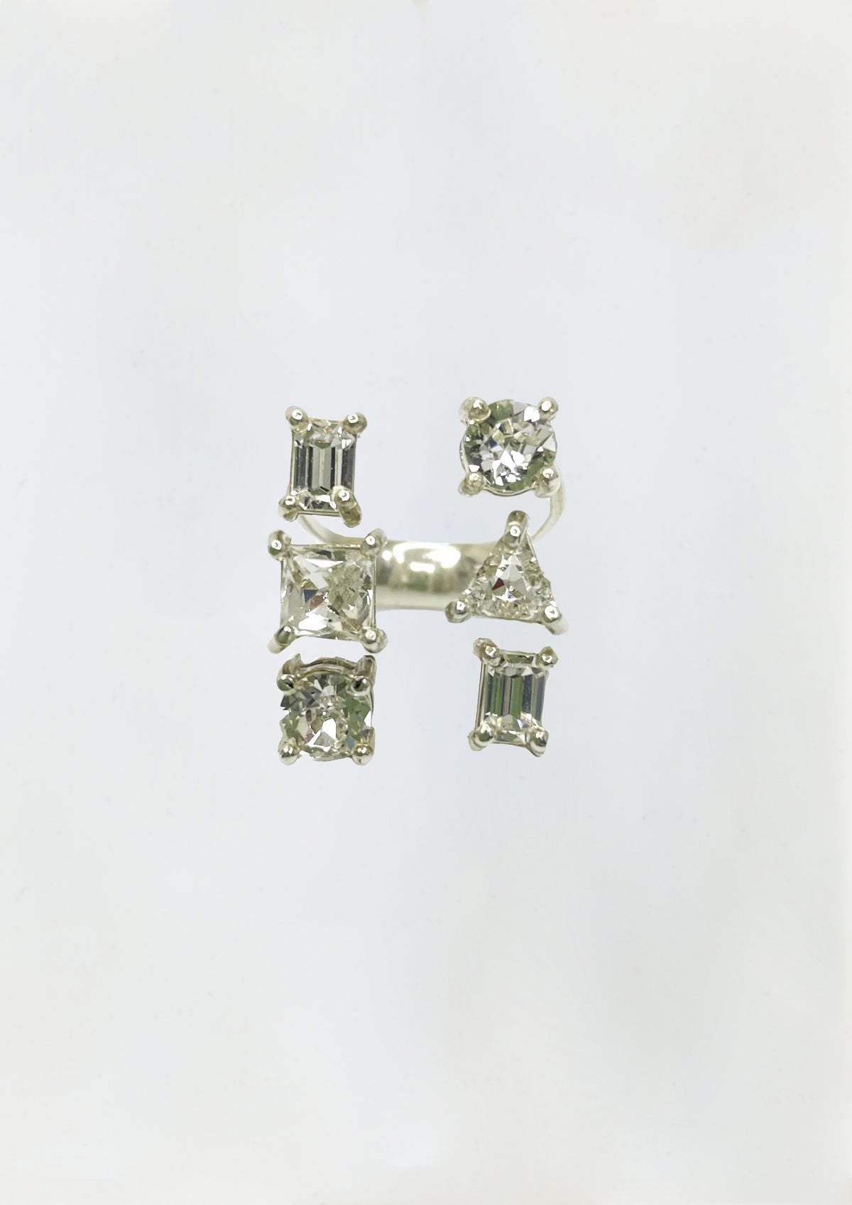 ANEL GEOMETRIA 6 BRILHANTES