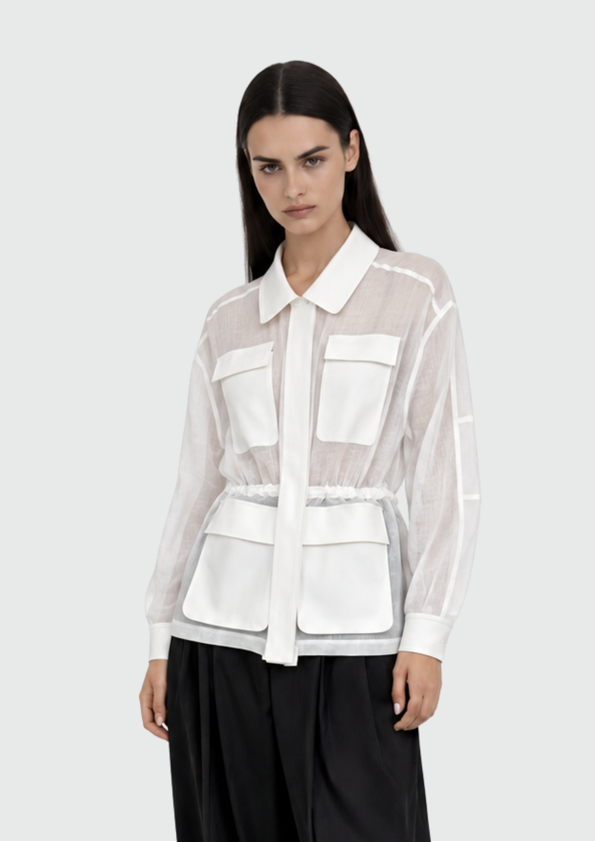 CAMISA TRANSPARENTE LINHO