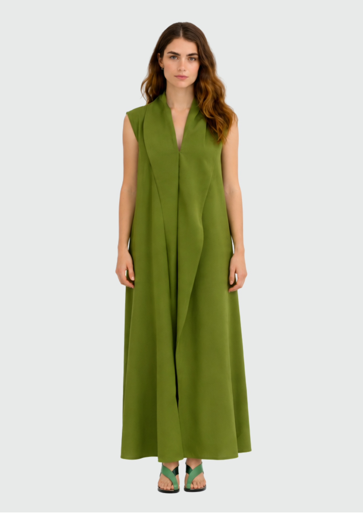 VESTIDO DRAPEADO NO DECOTE