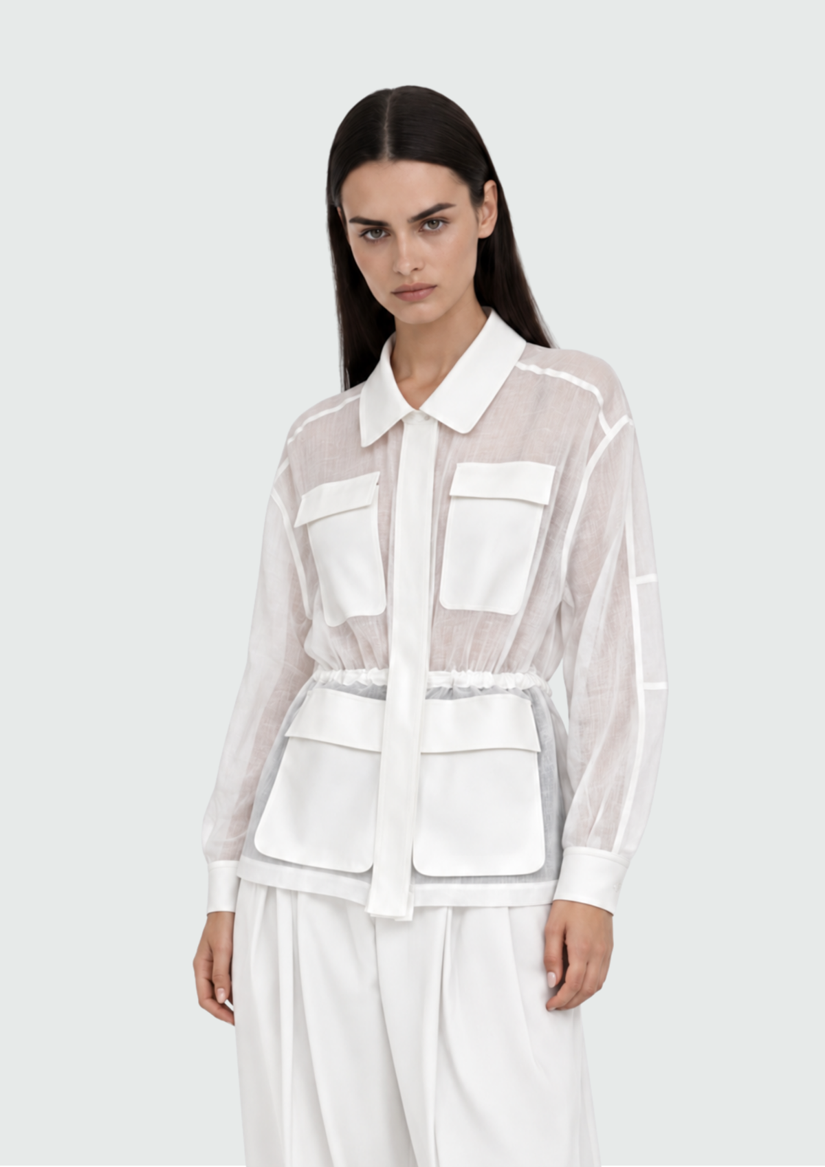 CAMISA TRANSPARENTE LINHO