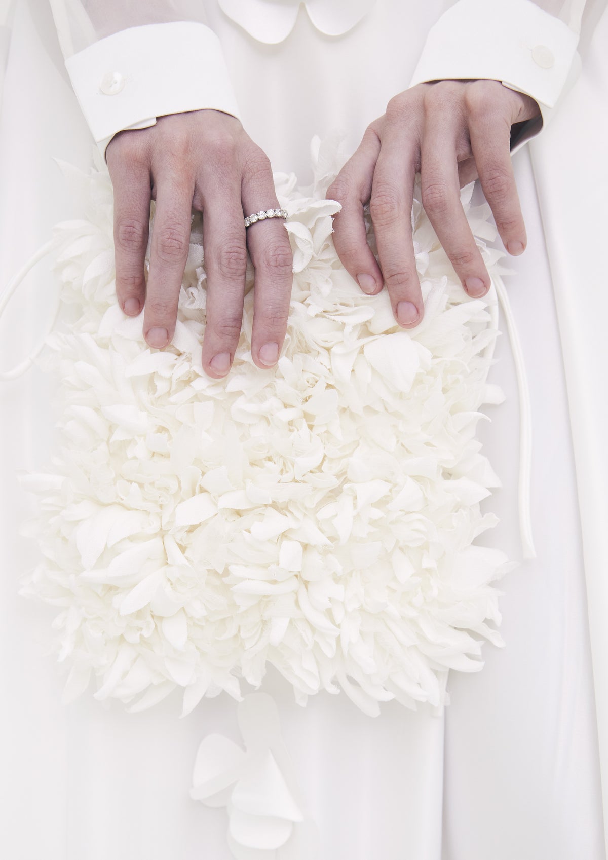 BOLSA DE FESTA COM FLORES