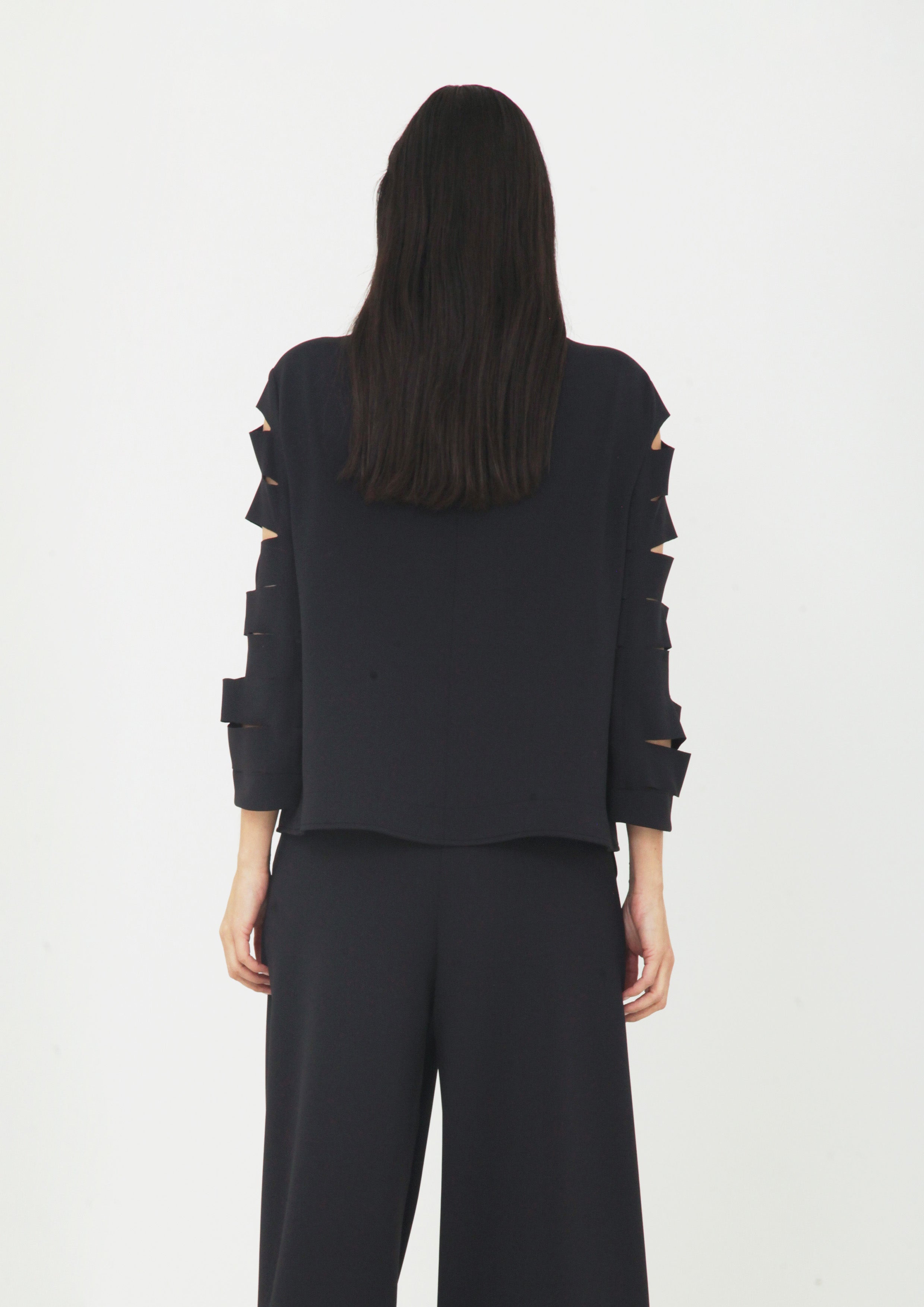 BLAZER POLO VAZADO DE JERSEY