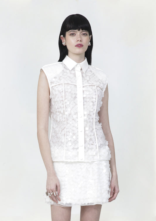 CAMISA SEM MANGA PAETÊ