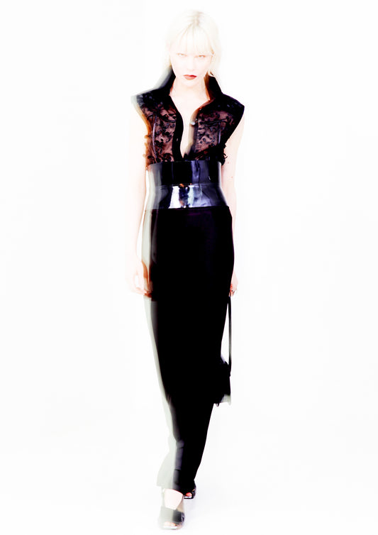 CAMISA SEM MANGA FOLHAGEM