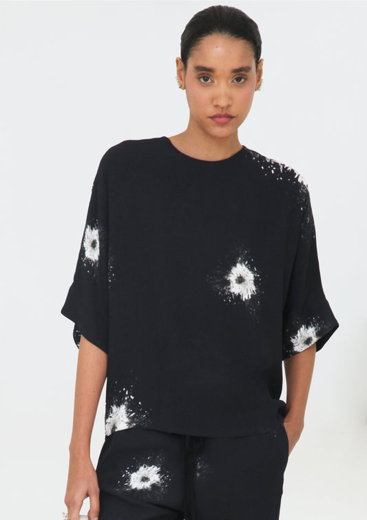 BLUSA GOLA CARECA ESTAMPADA