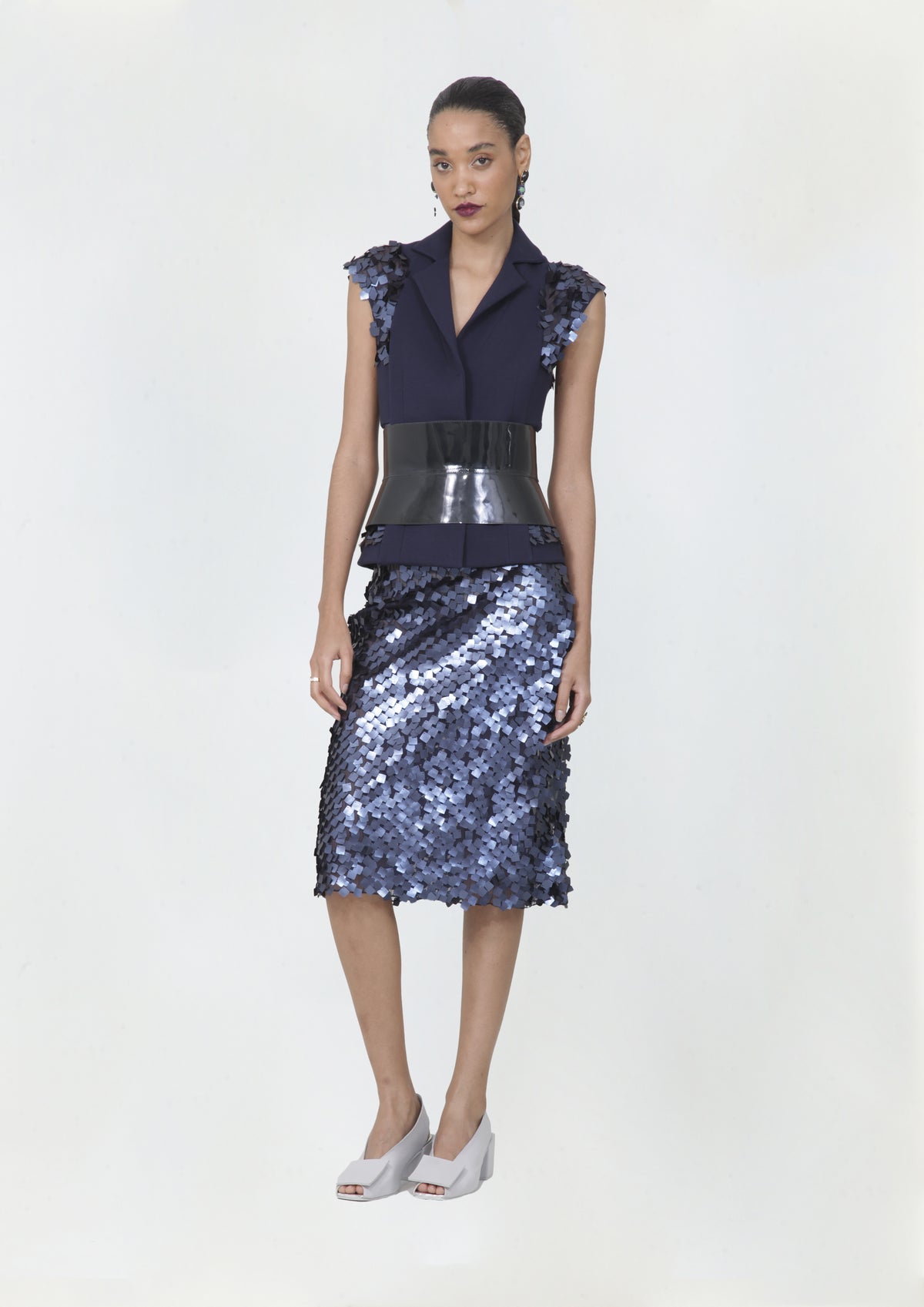 SAIA LÁPIS MINI VESTIDO DE PAETÊ