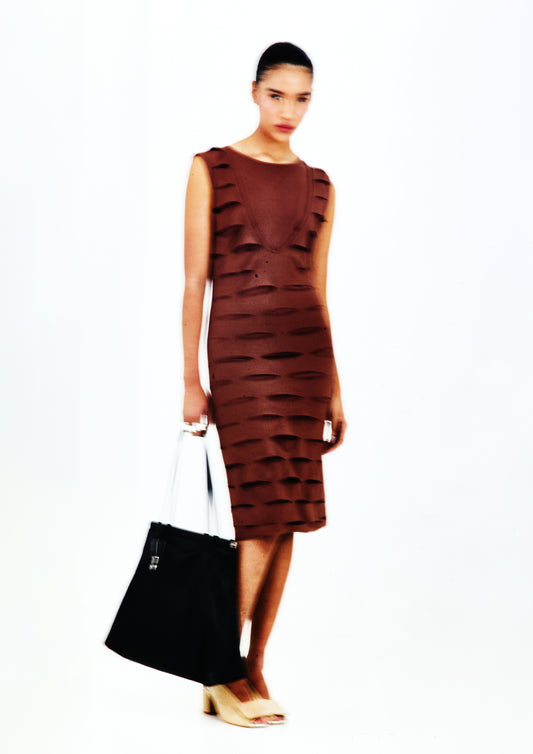 VESTIDO TUBO DECOTE DUPLO