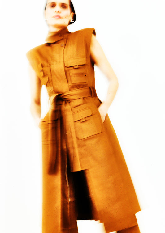 VESTIDO COLETE SAFARI